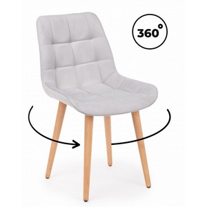 Изображение товара Стул деревянный Челси 360 светло-серый (zd 960) / светлое дерево np 632449