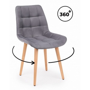 Изображение товара Стул деревянный Челси 360 темно-серый (zd 995) / светлое дерево np 632463
