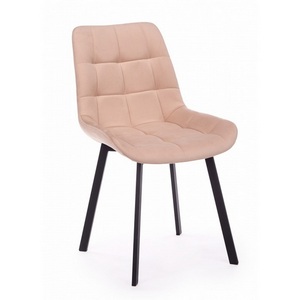 Изображение товара Стул на металлокаркасе Челси П бежевый (zd 210) / черный 632471