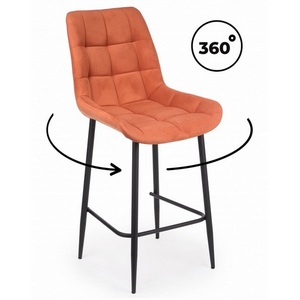 Изображение товара Барный стул Челси 360 терракотовый (zd 432) / черный np 632577