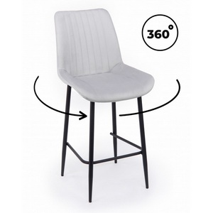 Изображение товара Барный стул Седа 360 светло-серый (zd 960) / черный np 632587
