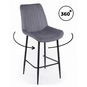 Изображение товара Барный стул Седа 360 темно-серый (zd 995) / черный np 632594