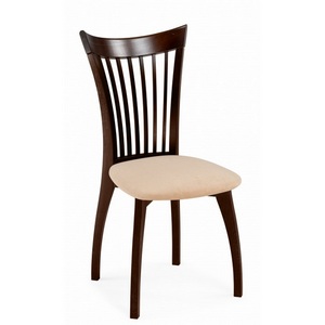 Изображение товара Стул деревянный Лидиос велюр тедди 008 / орех темный