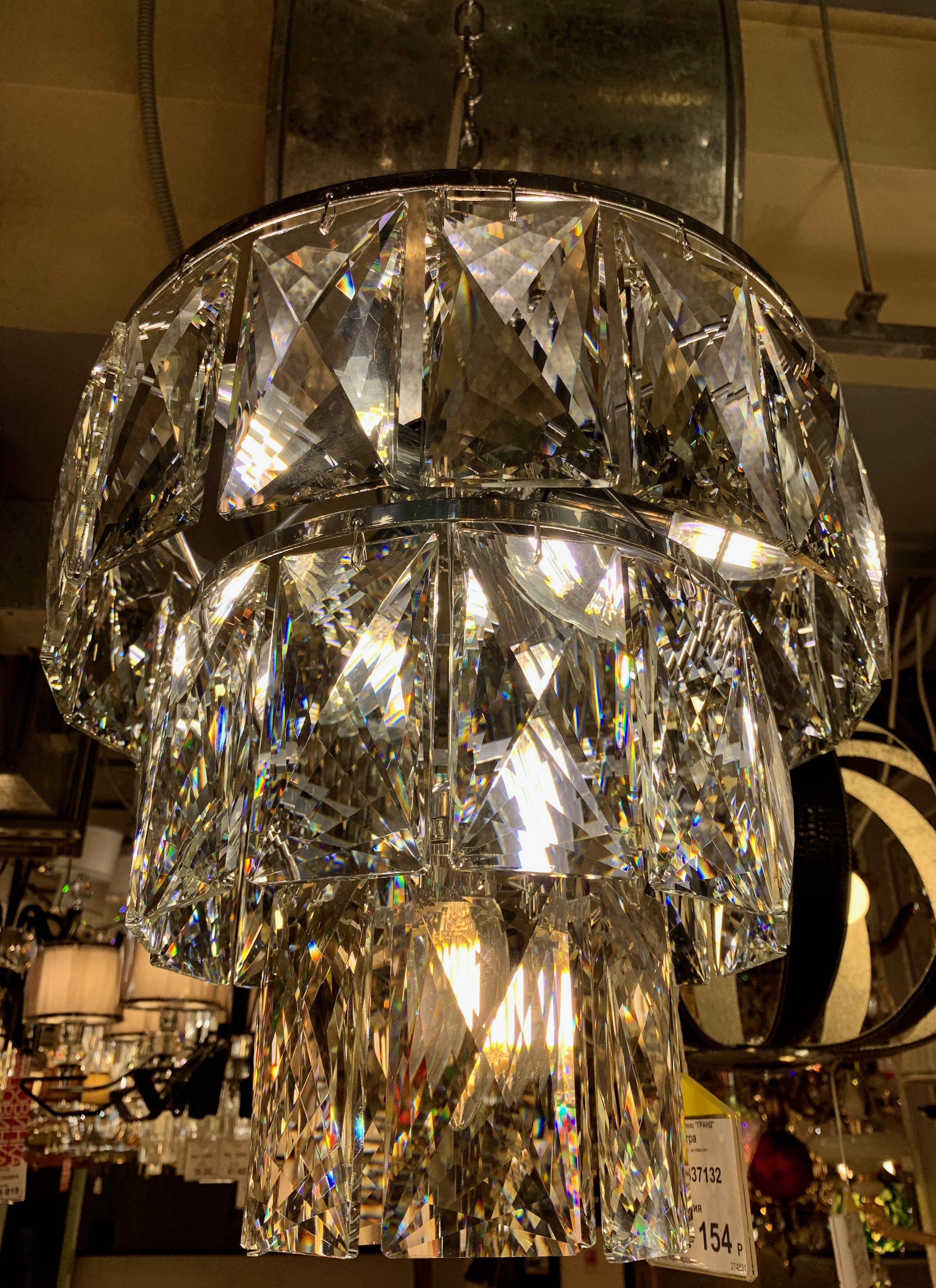 Изображение товара Подвесная люстра хрустальная Vitaluce V5278-0/6+1