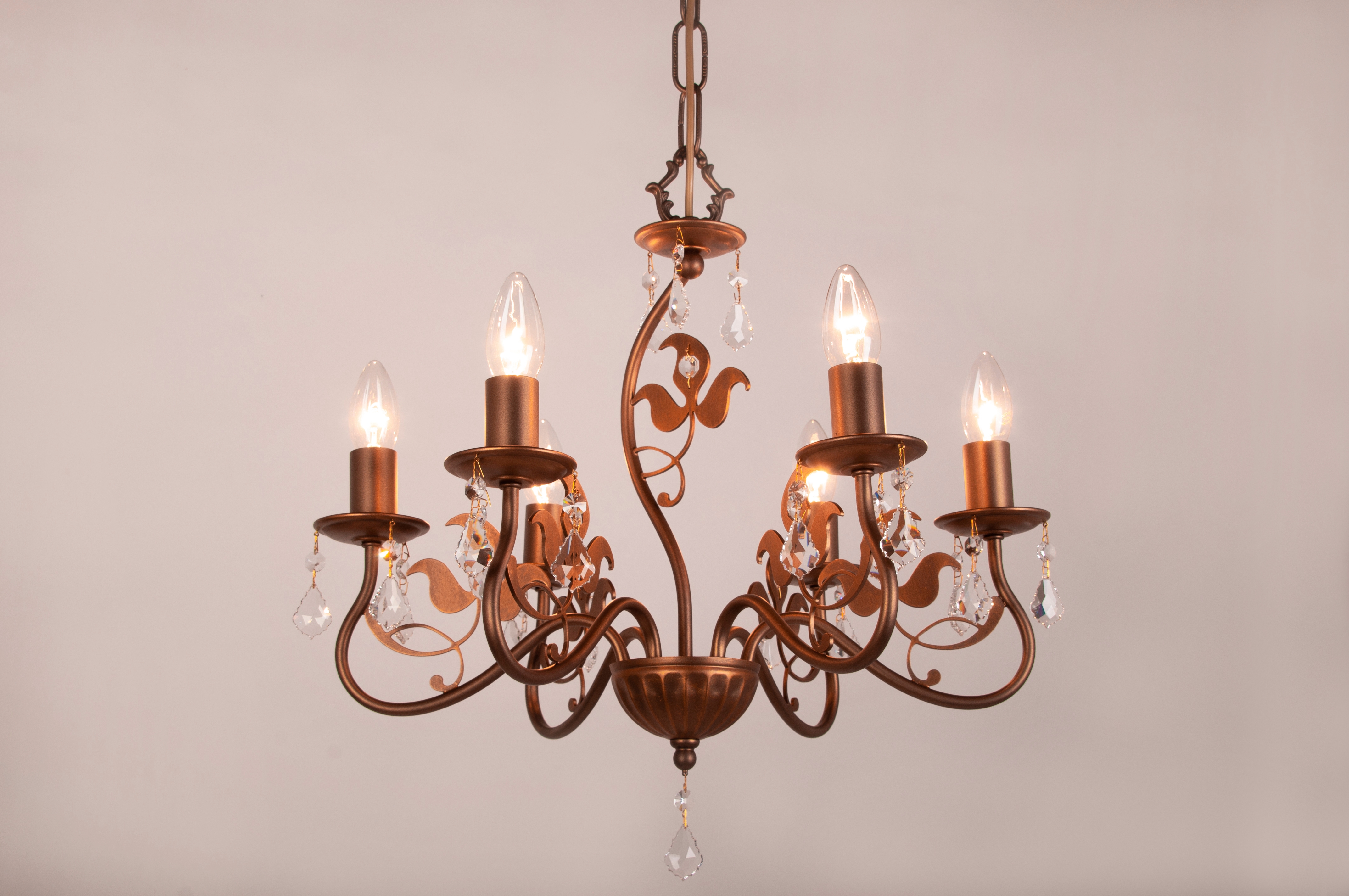 Изображение товара Подвесная люстра Abrasax 520L06GD в виде свечи