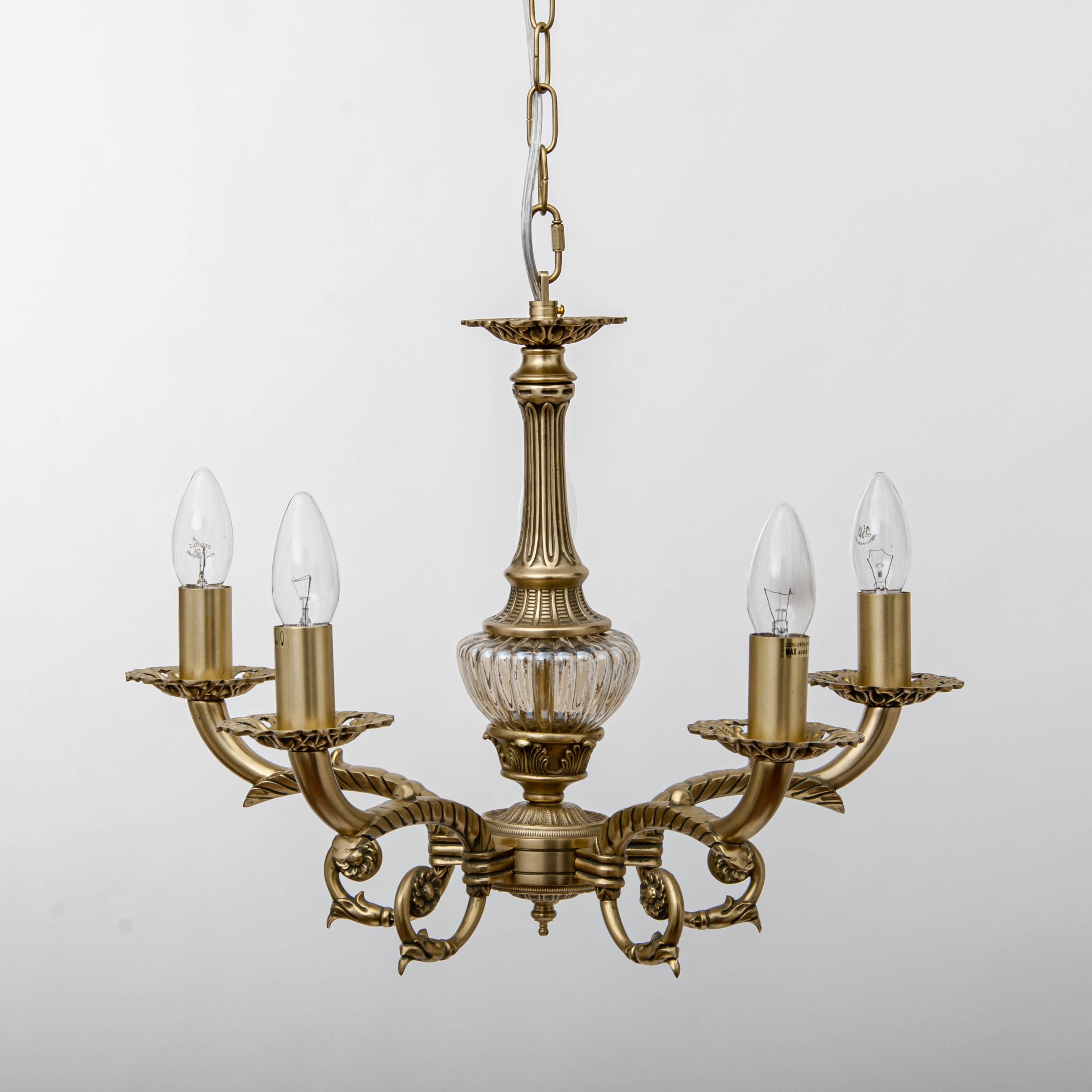 Изображение товара Подвесная люстра Abrasax Sylvia L.8110-5YB в виде свечи