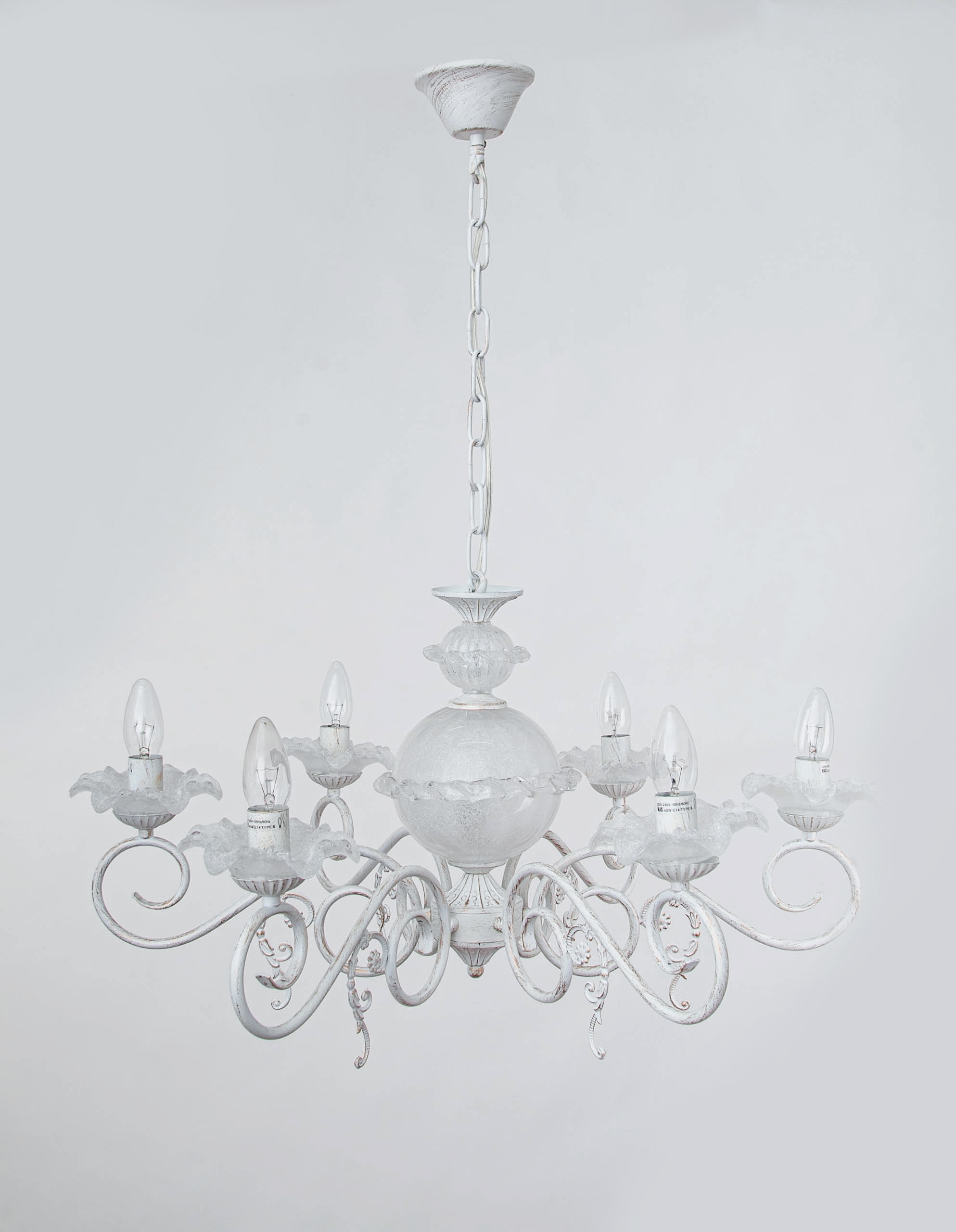 Изображение товара Подвесная люстра Abrasax L.8302-6CREAM/G в виде свечи