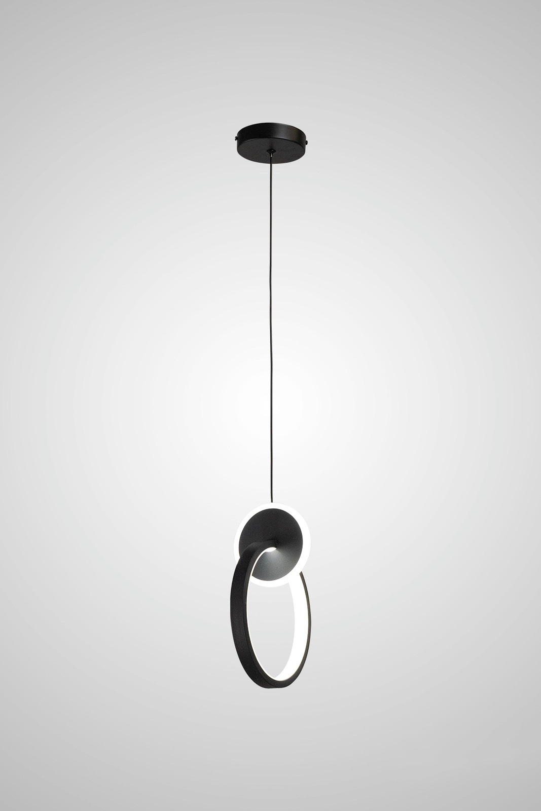 Изображение товара Подвесной светильник светодиодный AM Group AM437 BK кольцо