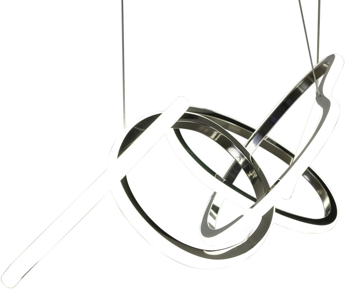 Изображение товара Подвесной светильник светодиодный AM Group AM448 L800 CH с 3 рассеивателями для современного интерь