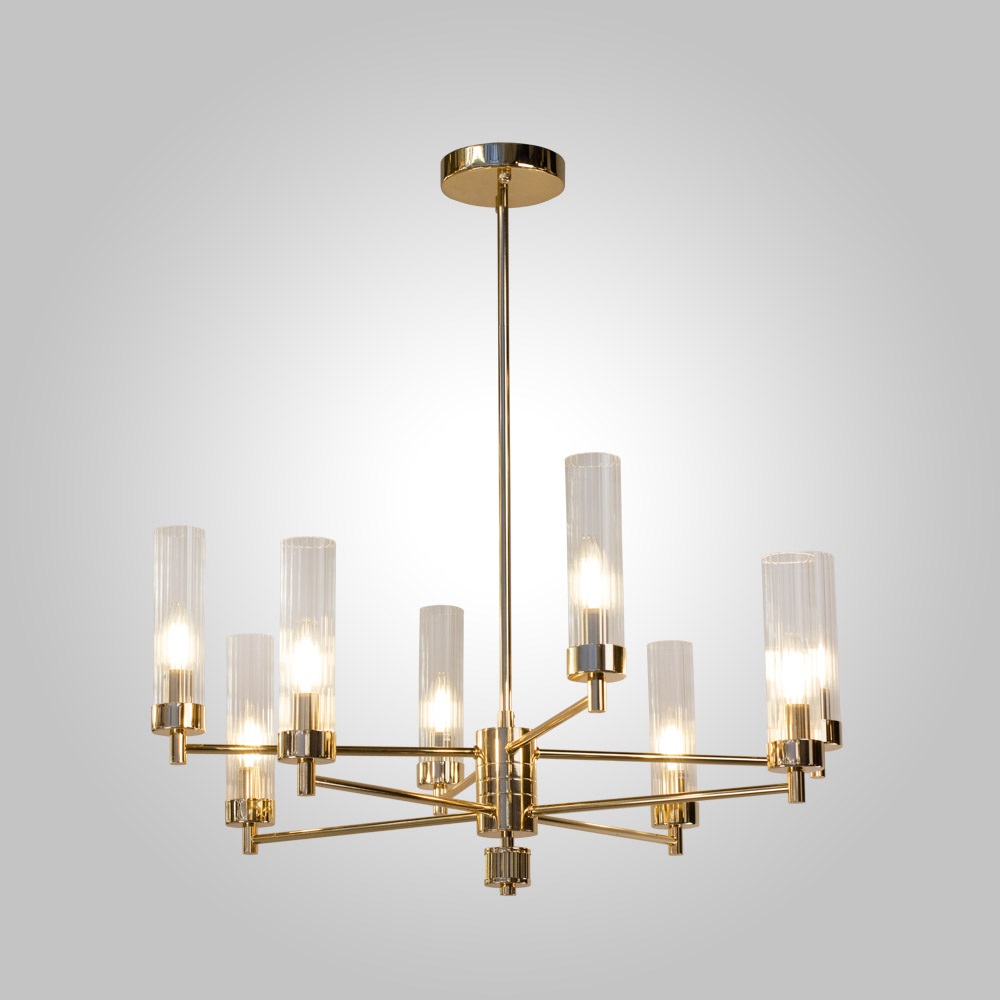 Изображение товара Подвесная люстра на штанге AM Group INDIGO SP8 FGD для гостиной и кухни