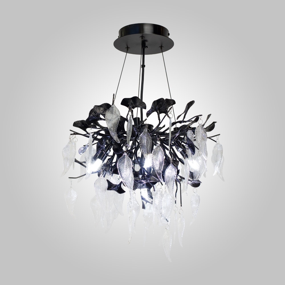 Изображение товара Подвесная люстра AM Group WOODSTAR D400 BK для гостиной и спальни