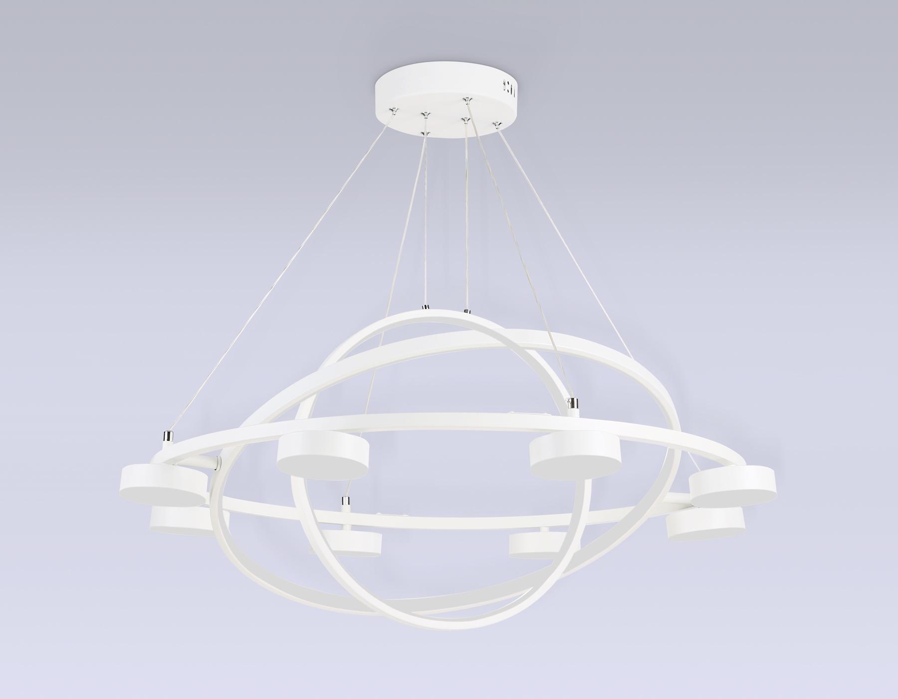 Изображение товара Подвесной светильник светодиодный Ambrella COMFORT FL51777 с пультом 28 м2 белый современный