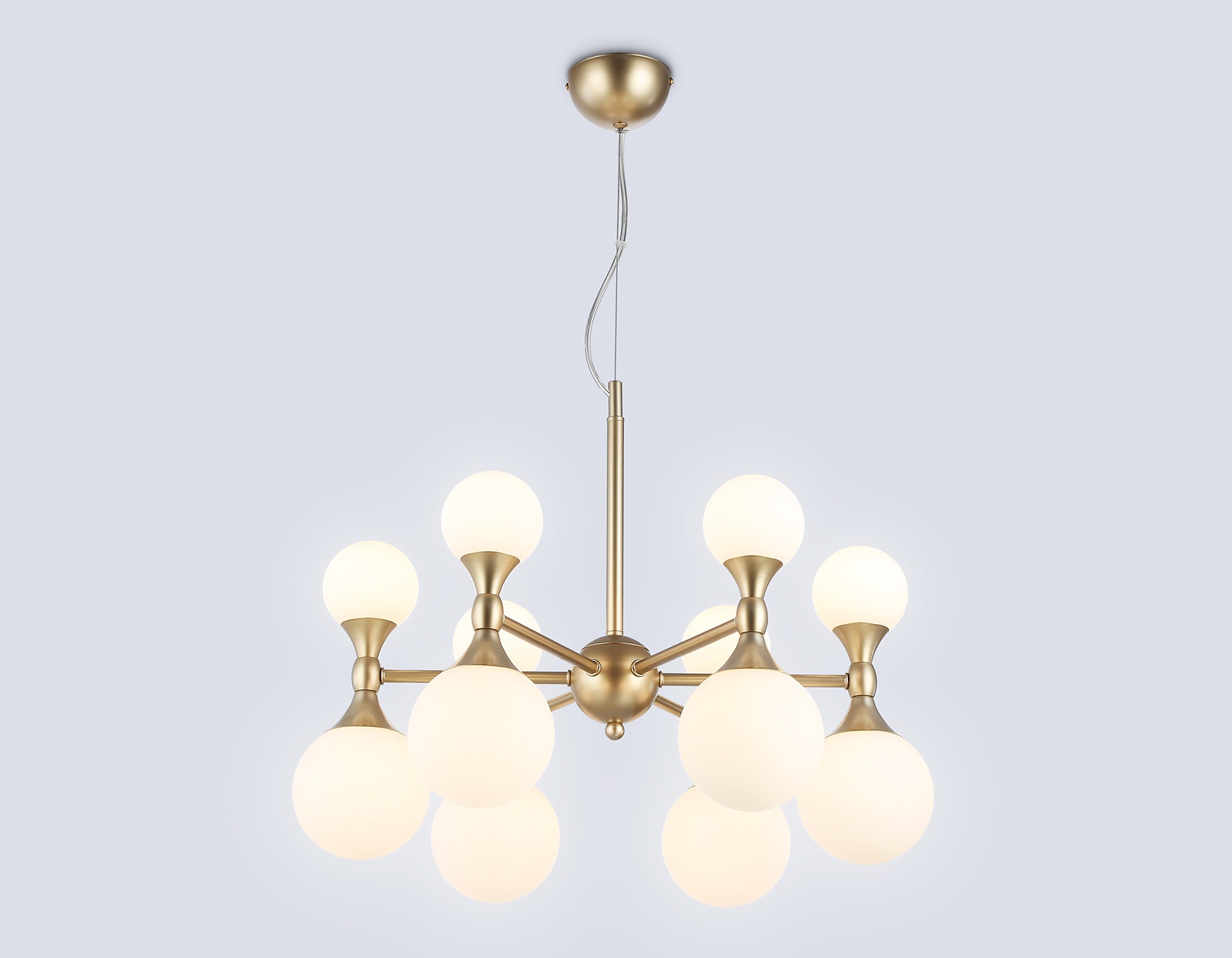 Изображение товара Подвесная люстра Ambrella LH51050 с 12 плафонами шариками для гостиной и кафе