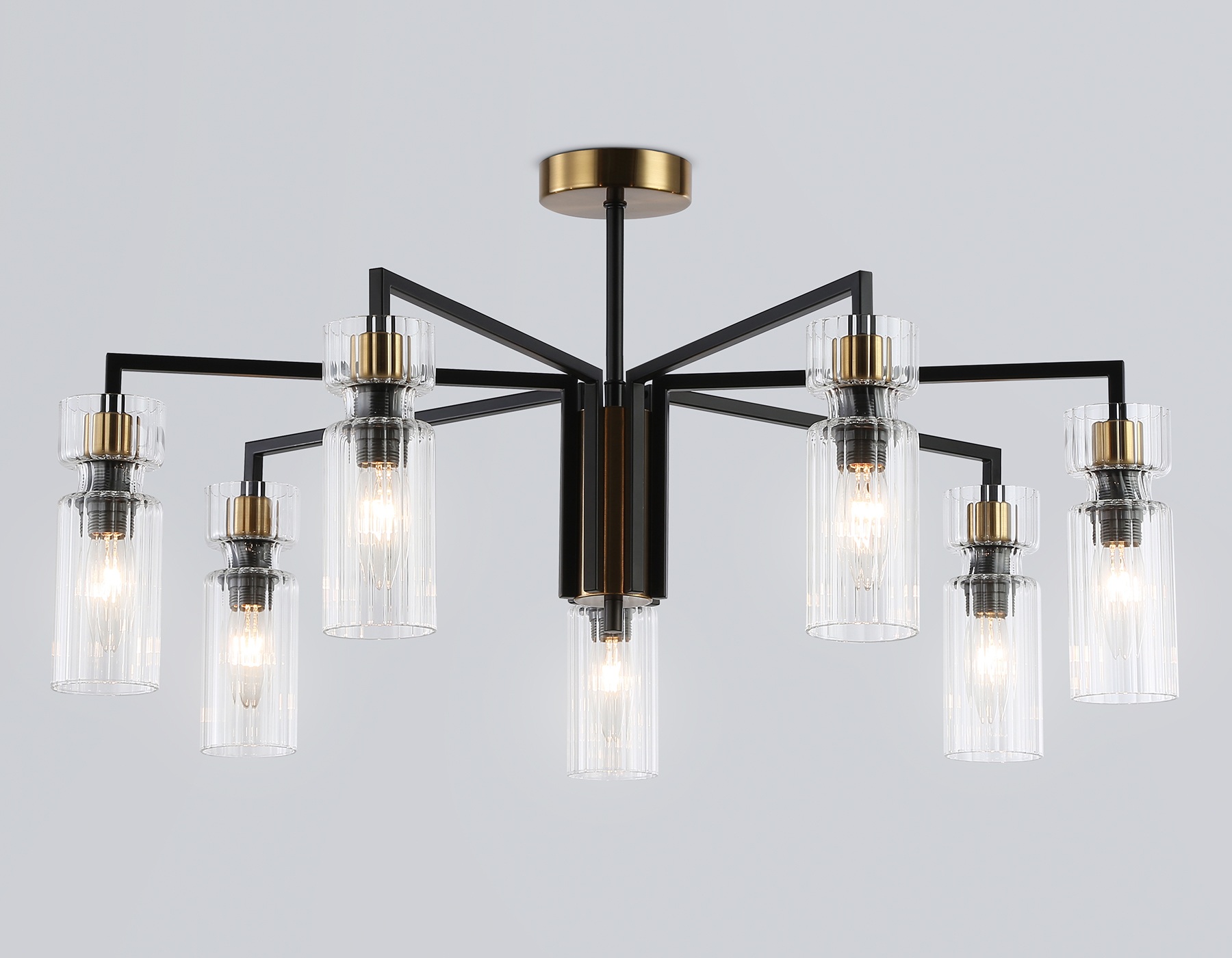 Изображение товара Потолочная люстра на штанге Ambrella HIGH LIGHT LH56115 со стеклянными плафонами