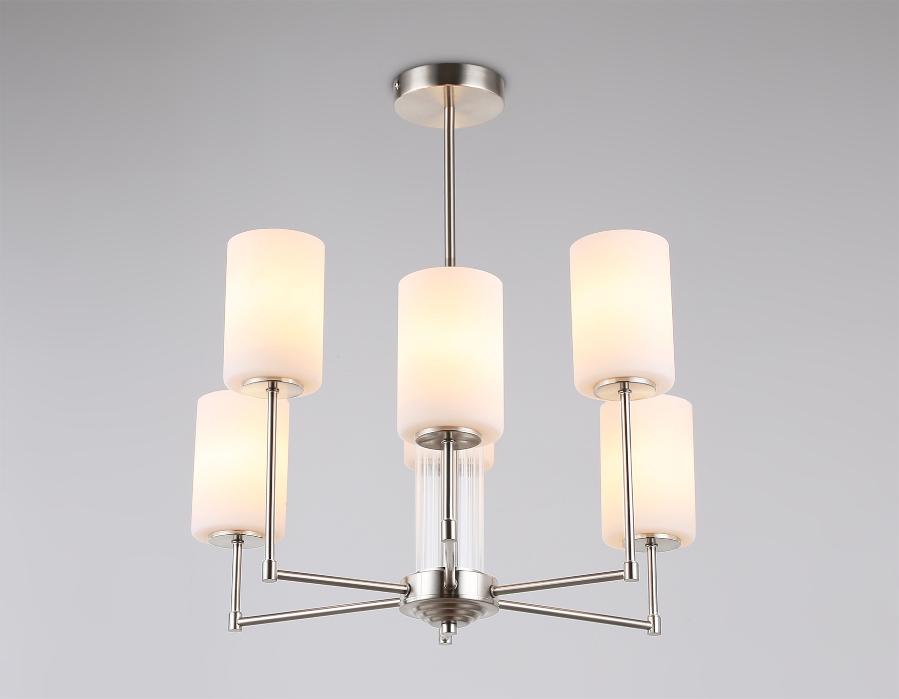 Изображение товара Потолочная люстра на штанге Ambrella LH56211 стиль модерн из металла и стекла 6 плафонов