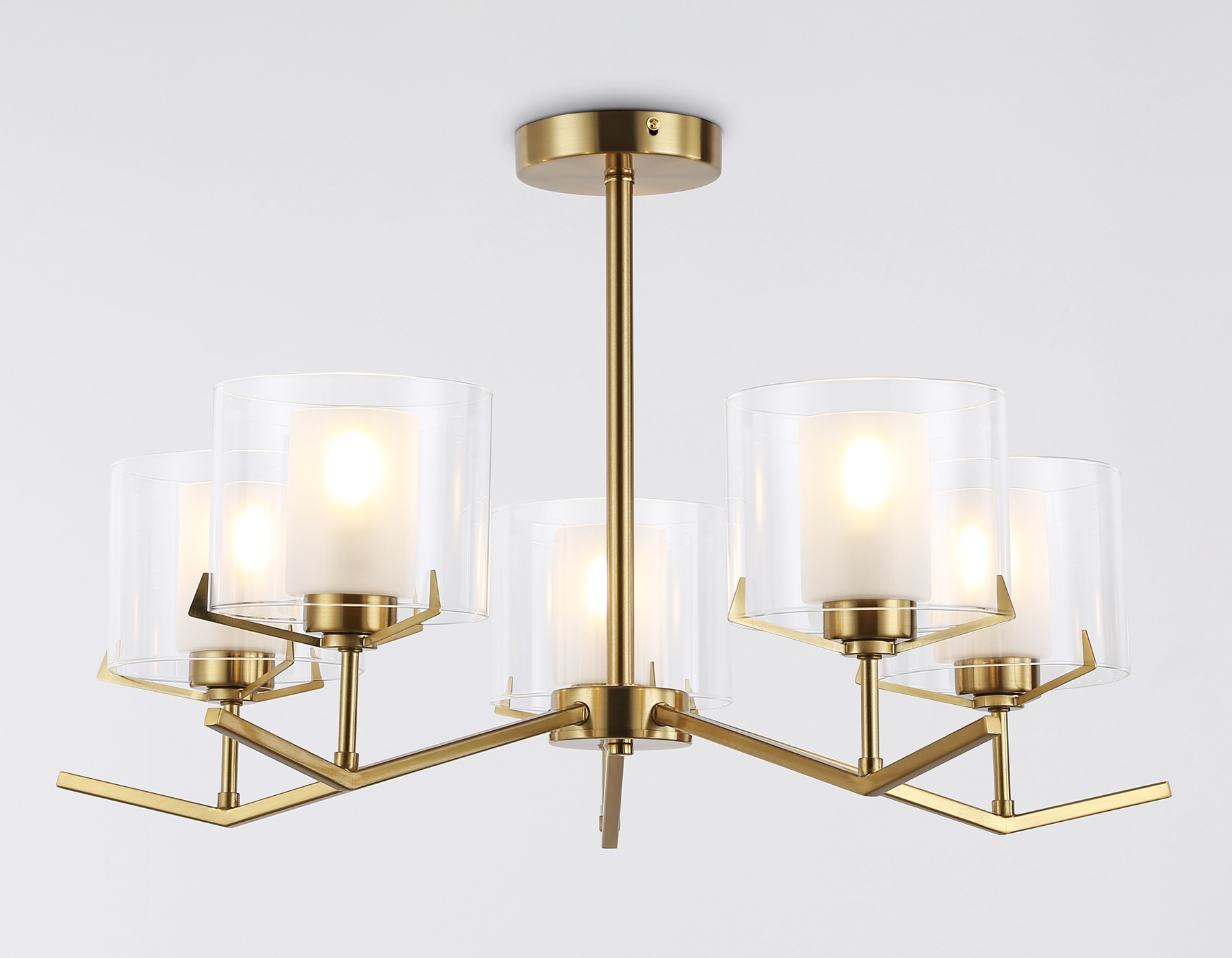 Изображение товара Потолочная люстра на штанге Ambrella LH57007 в стиле модерн 5 плафонов