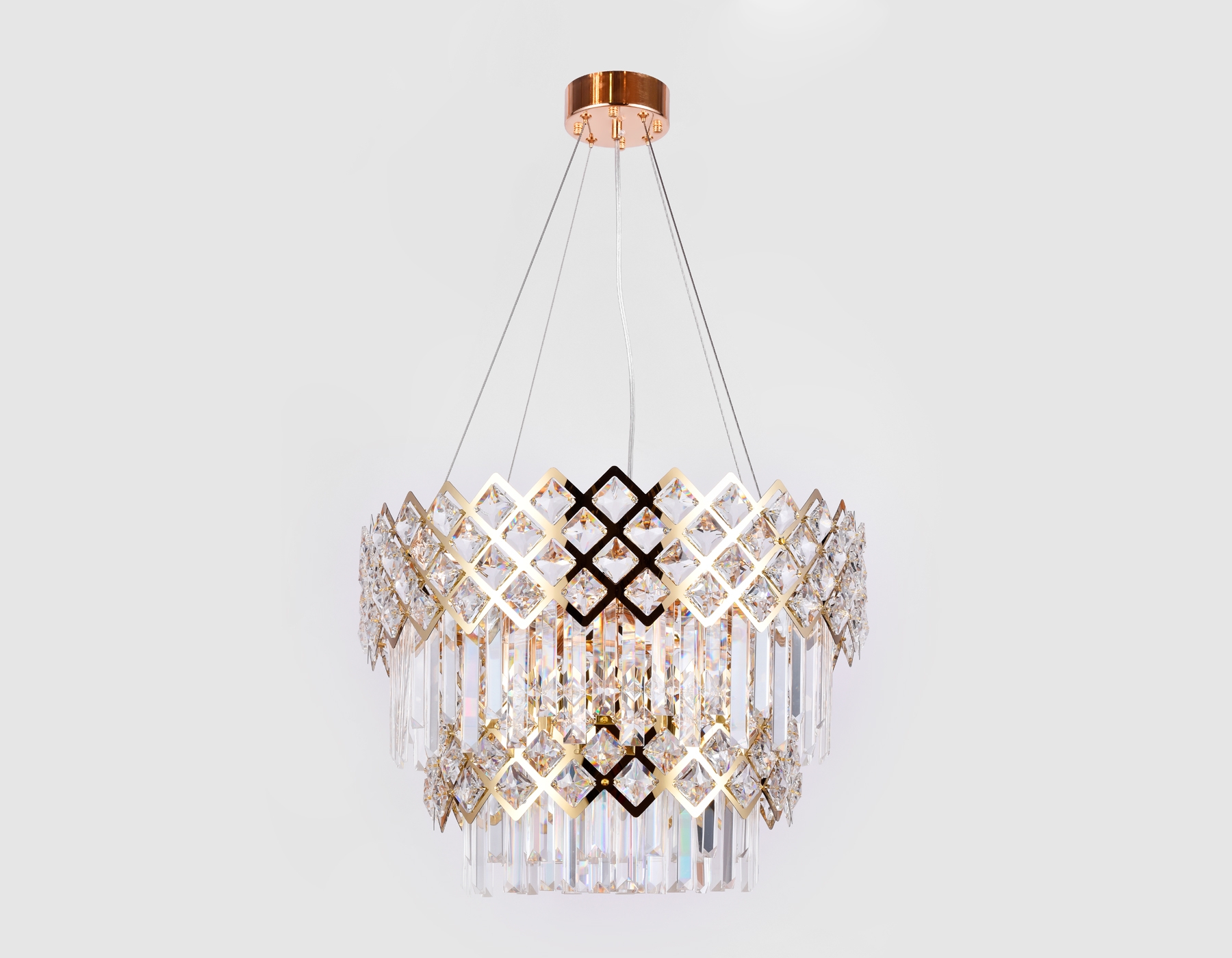 Изображение товара Подвесная хрустальная люстра Ambrella TRADITIONAL TR5275 арт-деко золото 8 ламп