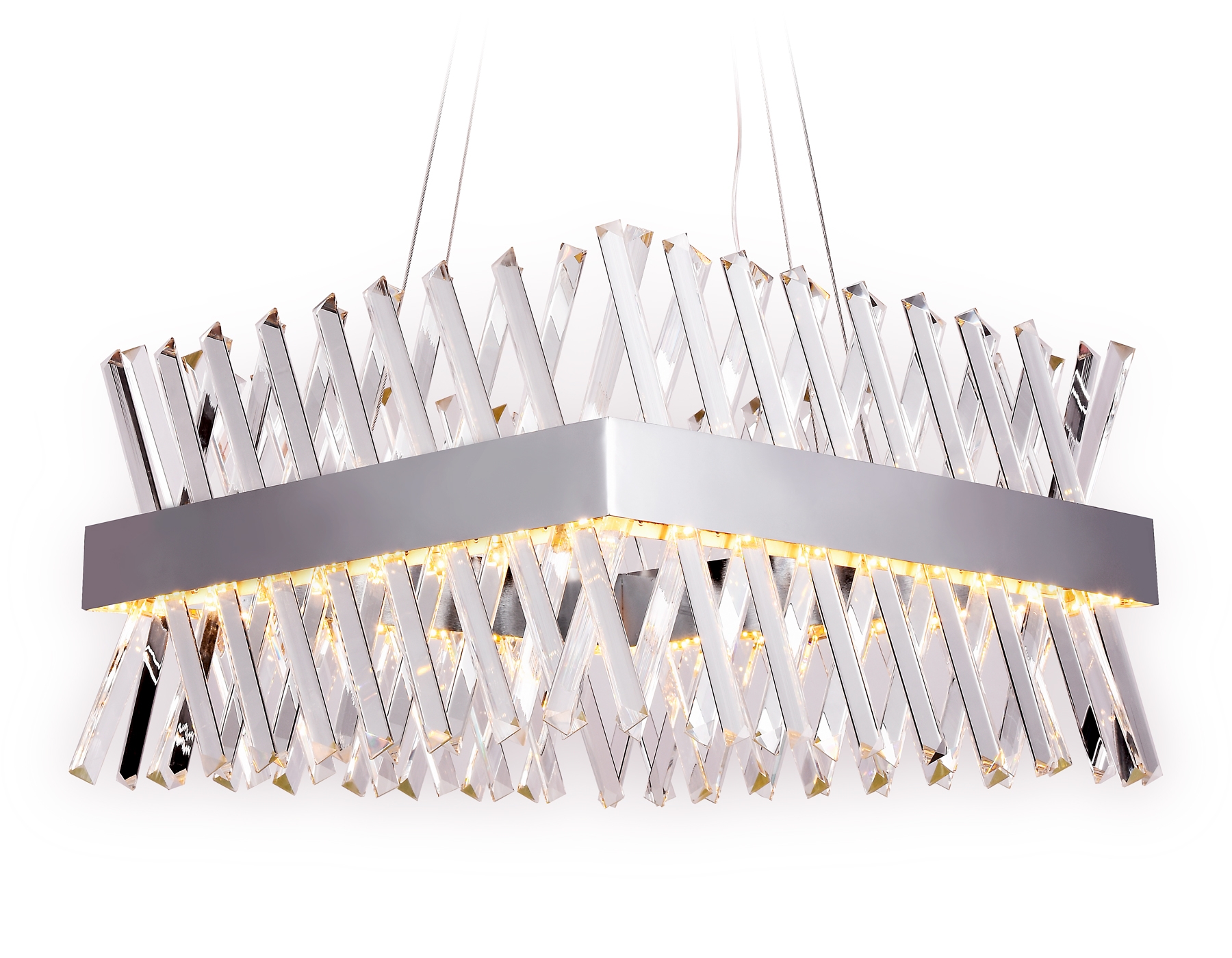 Изображение товара Подвесная светодиодная люстра Ambrella TR5315 арт-деко с хрусталем 50 см