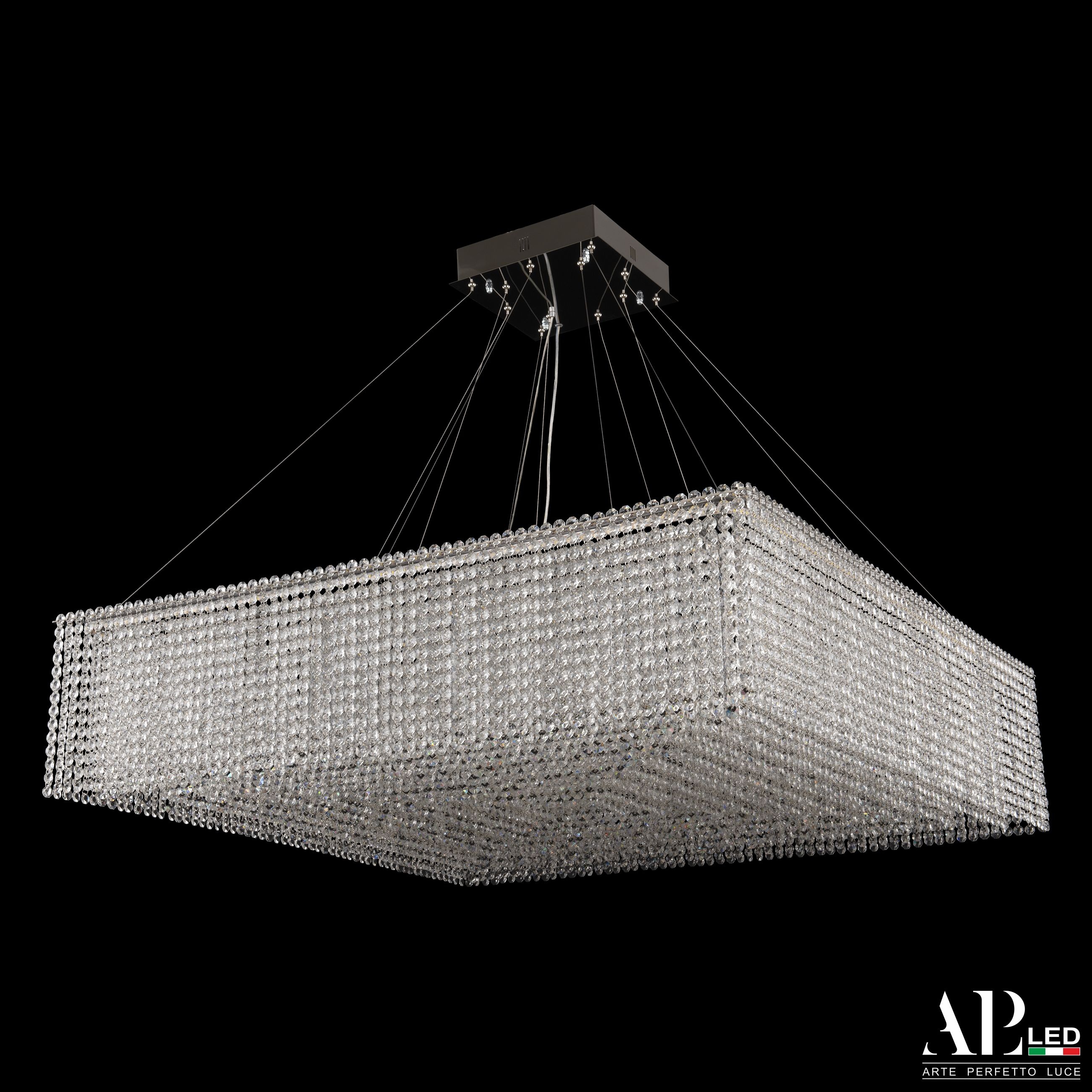 Изображение товара Подвесная люстра хрусталь светодиодная APL LED Sicilia SH03.100.A.Ni.4000