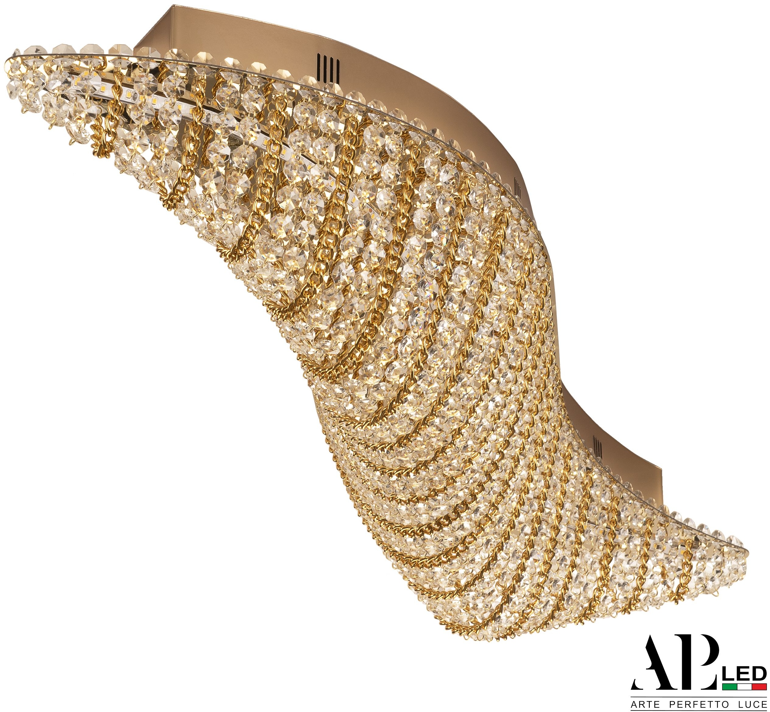 Изображение товара Потолочная люстра светодиодная APL LED Sicilia SH507.2.80.M.Gd.3000