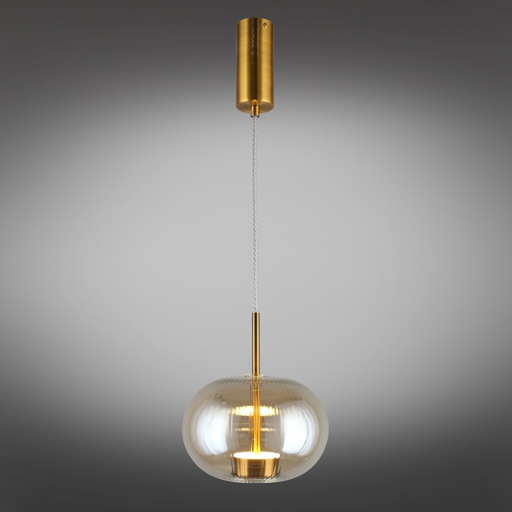 Изображение товара Подвесной светильник LED Aployt Ambr в форме шара с регулировкой высоты