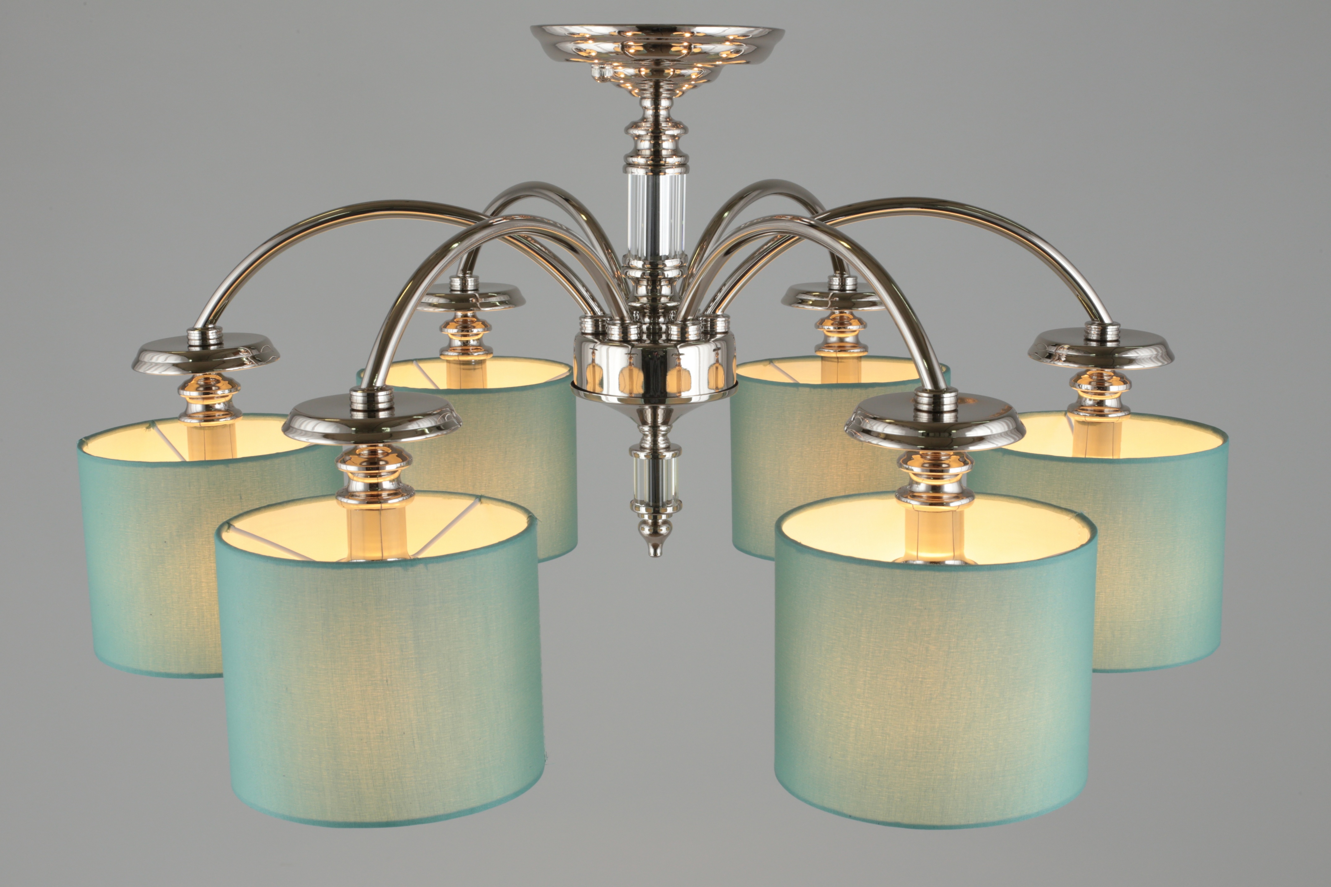 Изображение товара Потолочная люстра Aployt Nikolet APL 714 07 06 с 6 тканевыми абажурами