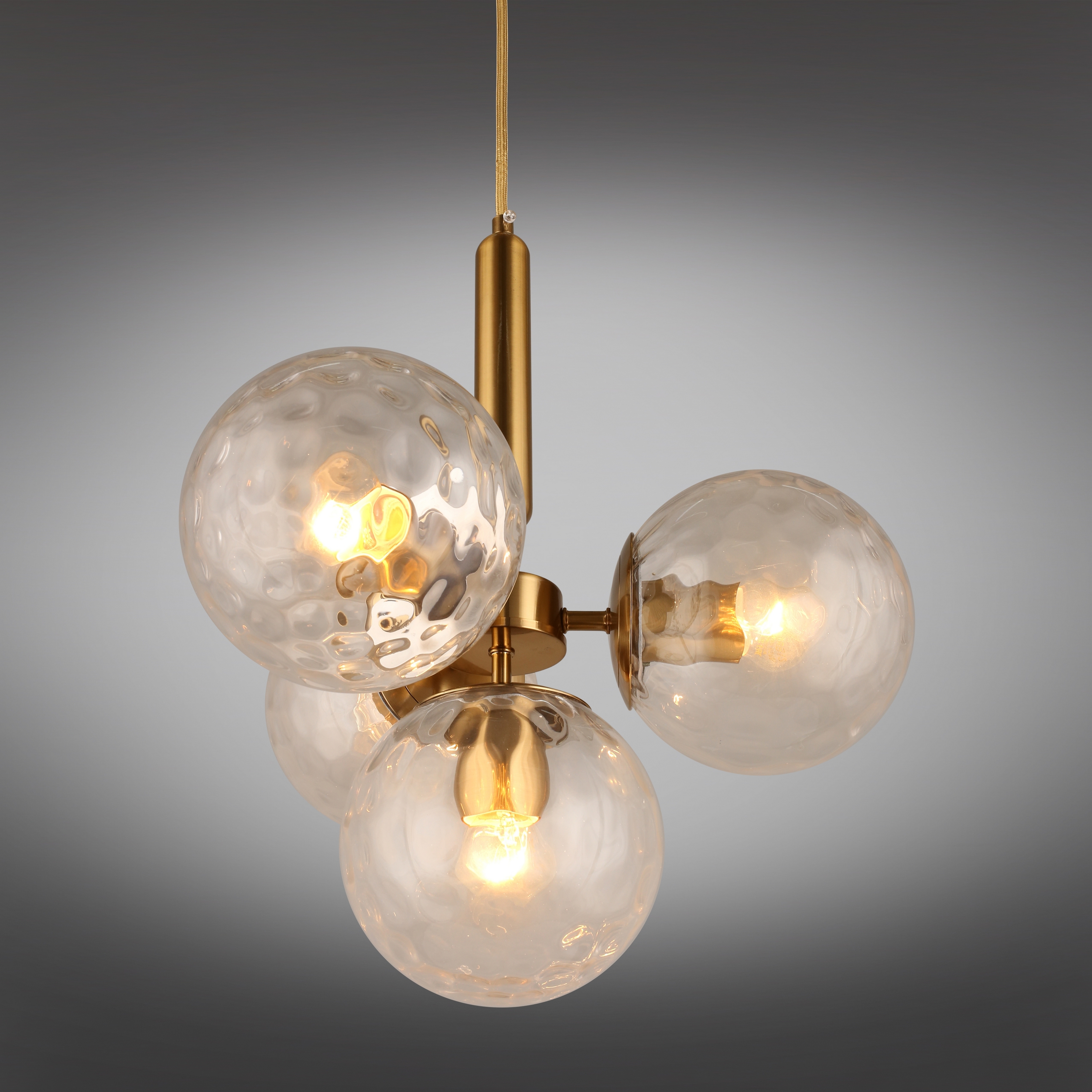 Изображение товара Подвесная люстра для гостиной со стеклянными плафонами Aployt Lora APL.728.06.04 (плафоны шарики)