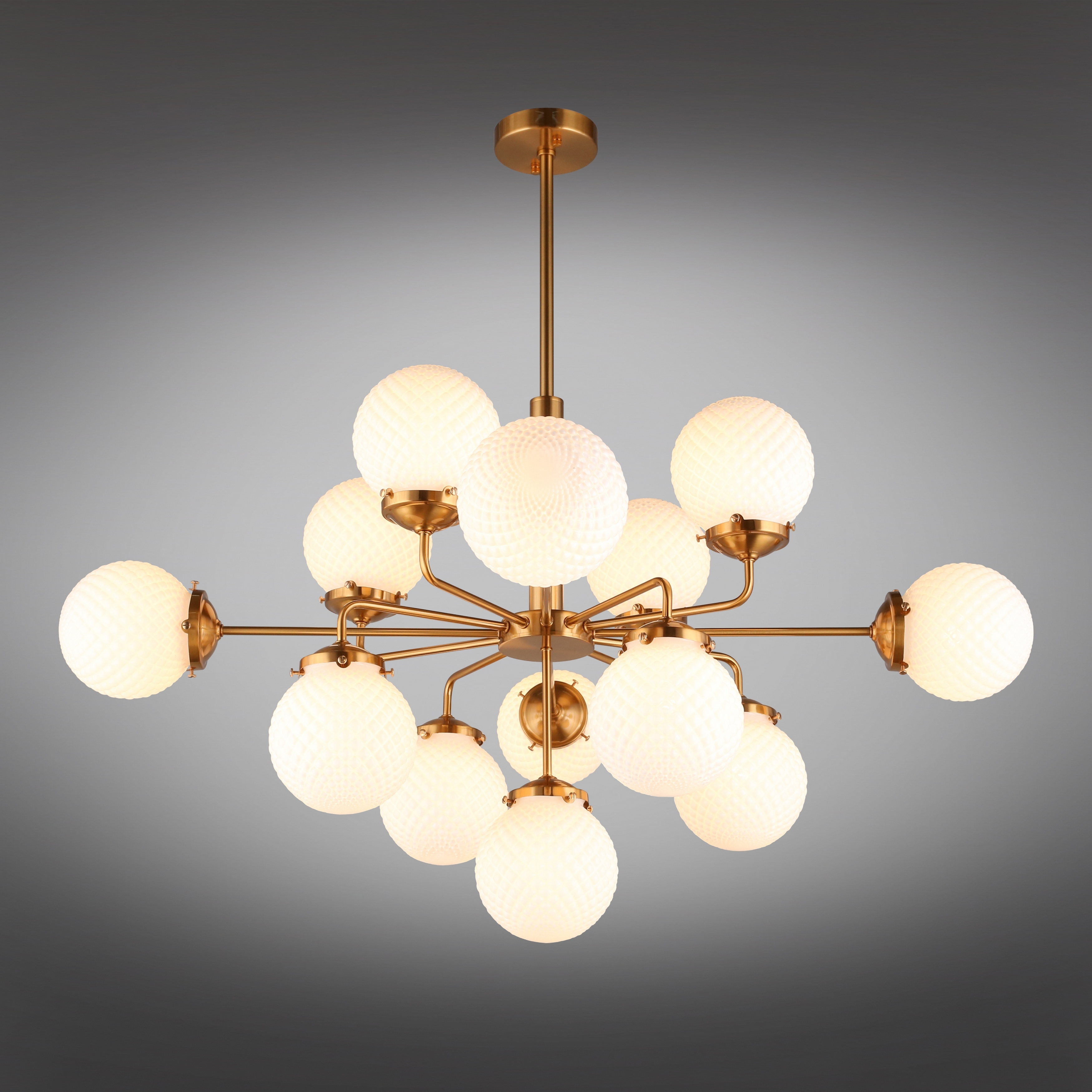 Изображение товара Потолочная люстра Aployt Zaneta APL.762.07.13 13 плафонов стекло металлик модерн