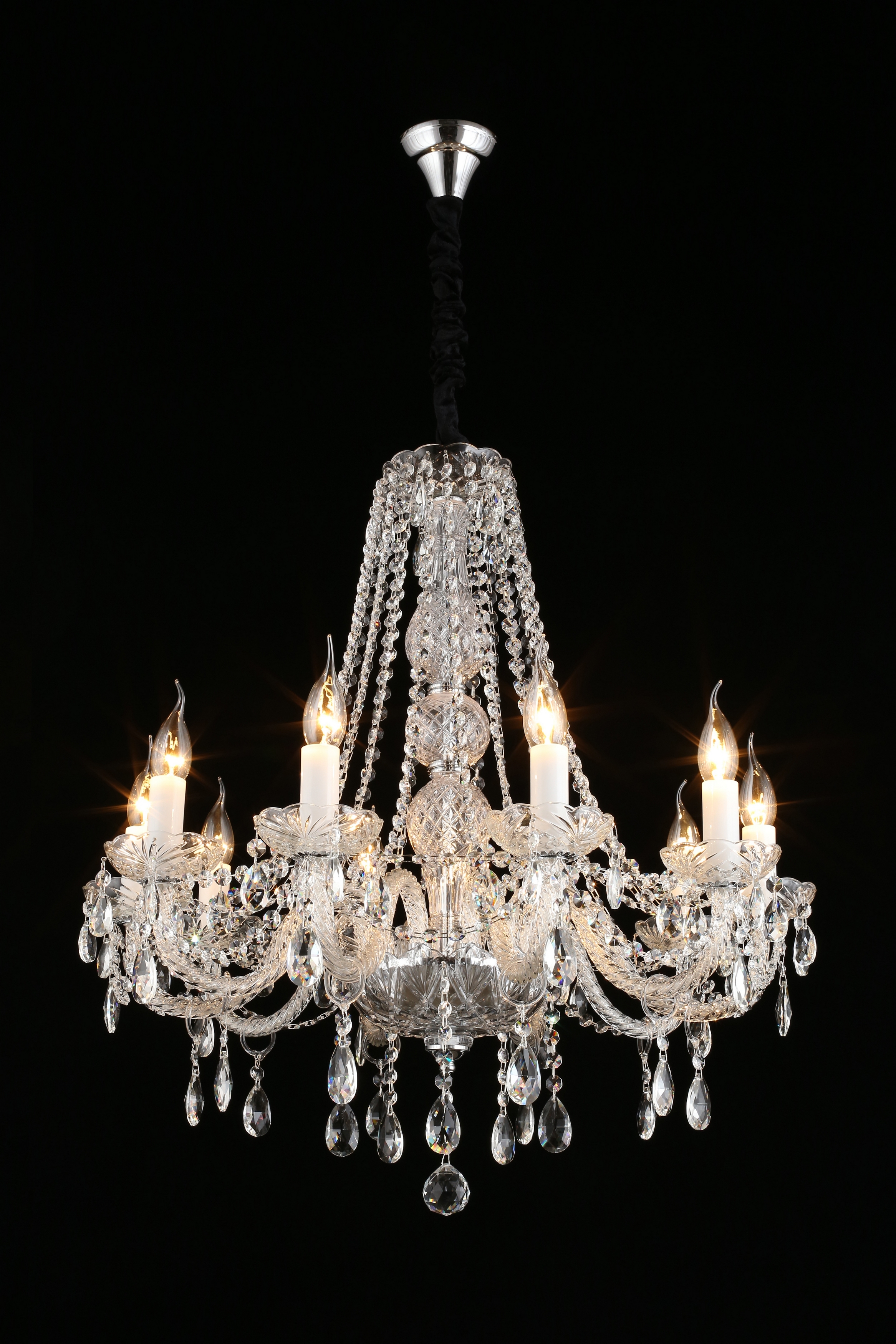 Изображение товара Подвесная люстра Aployt Marunia с хрусталем классика 66 см