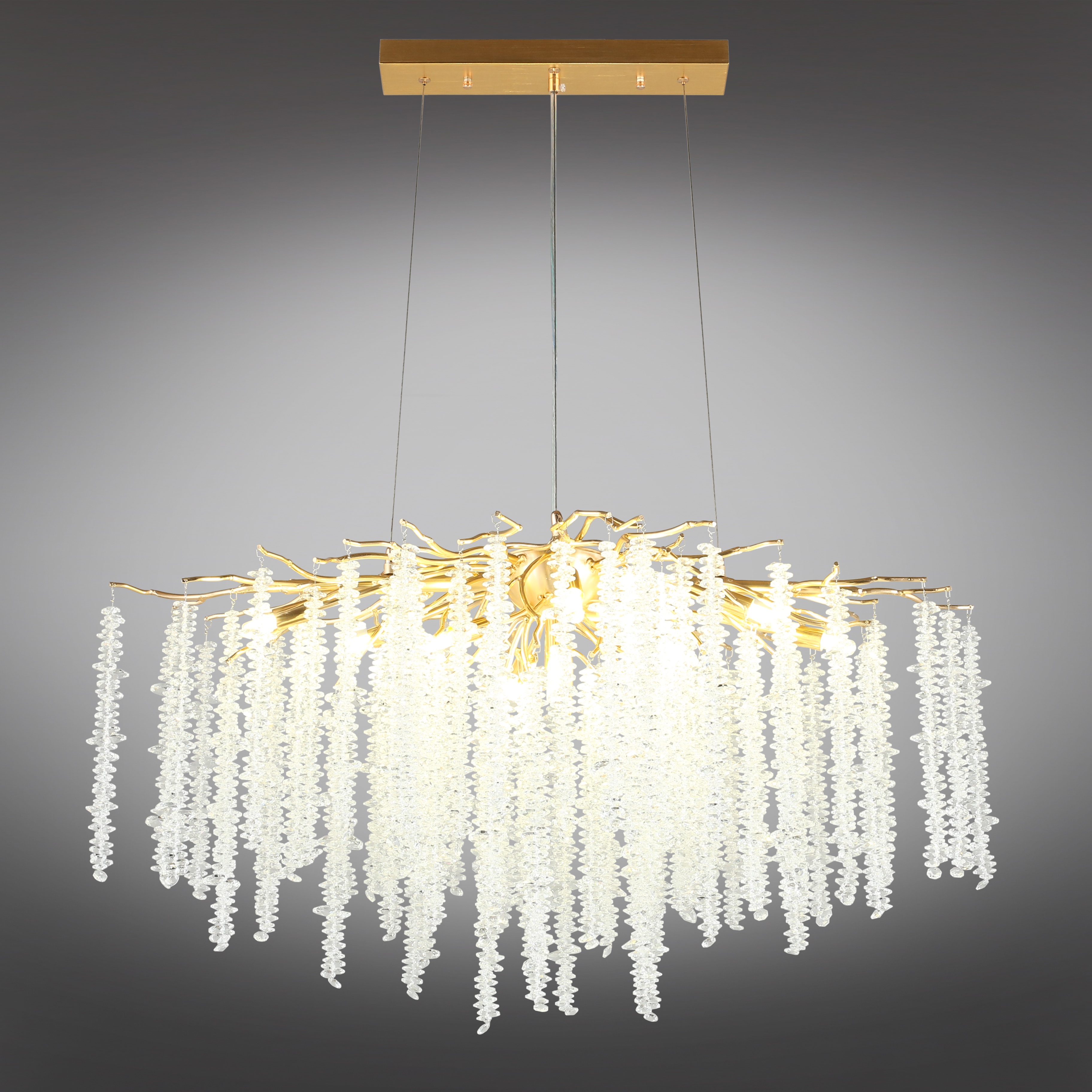 Изображение товара Люстра подвесная высотой 80 см хрустальная Aployt Paulina APL.848.23.10 форма ветки