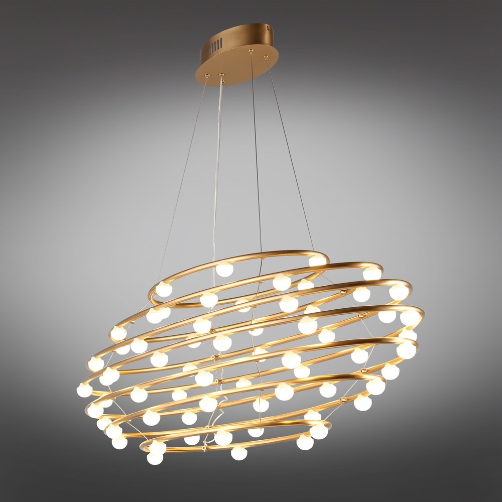 Изображение товара Подвесная светодиодная люстра Aployt Banzhamin APL.851.03.60 модерн стиль бронза