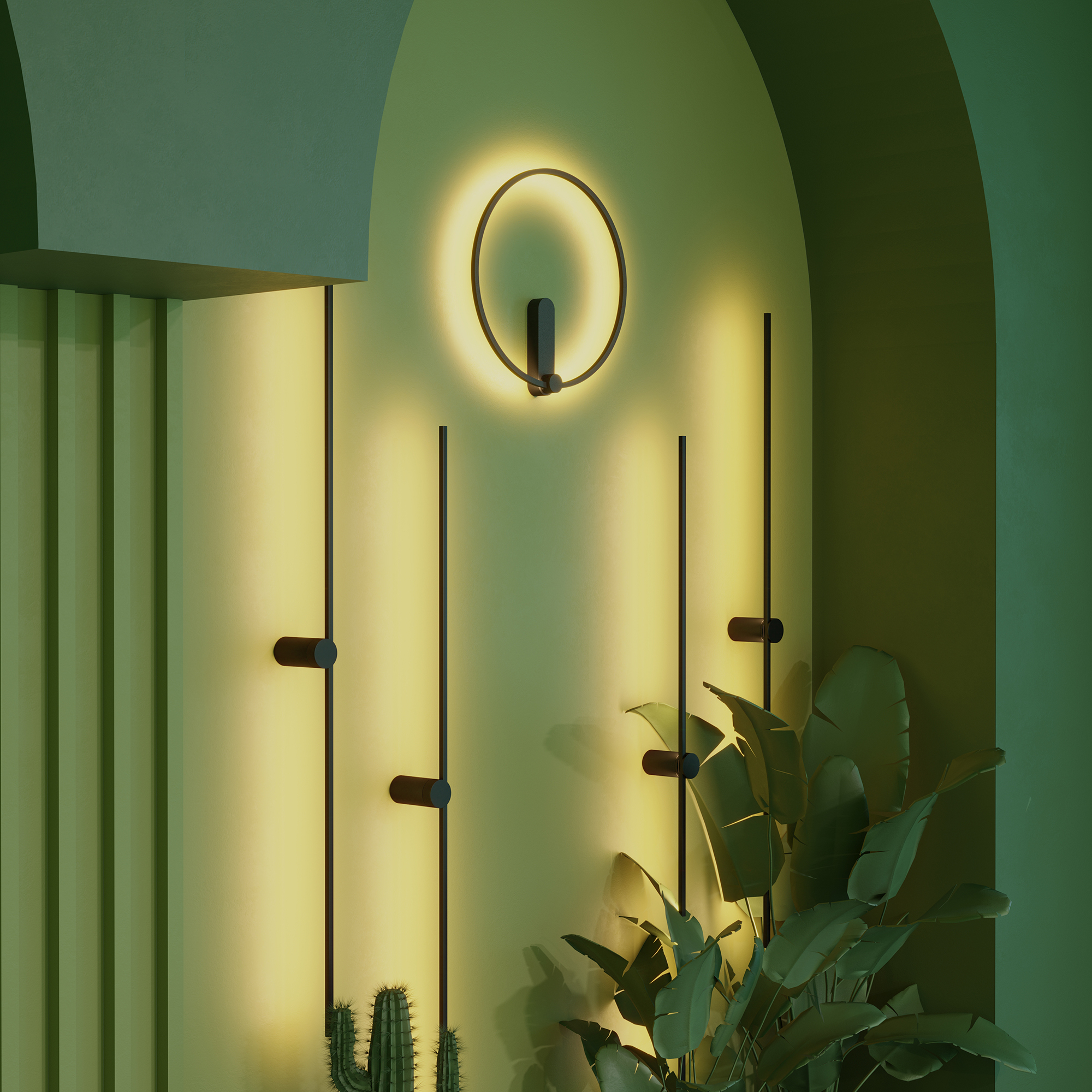 Изображение товара Настенный светильник LED SP-VINCI-M-S1200x55-12W 3000K IP20 Arlight