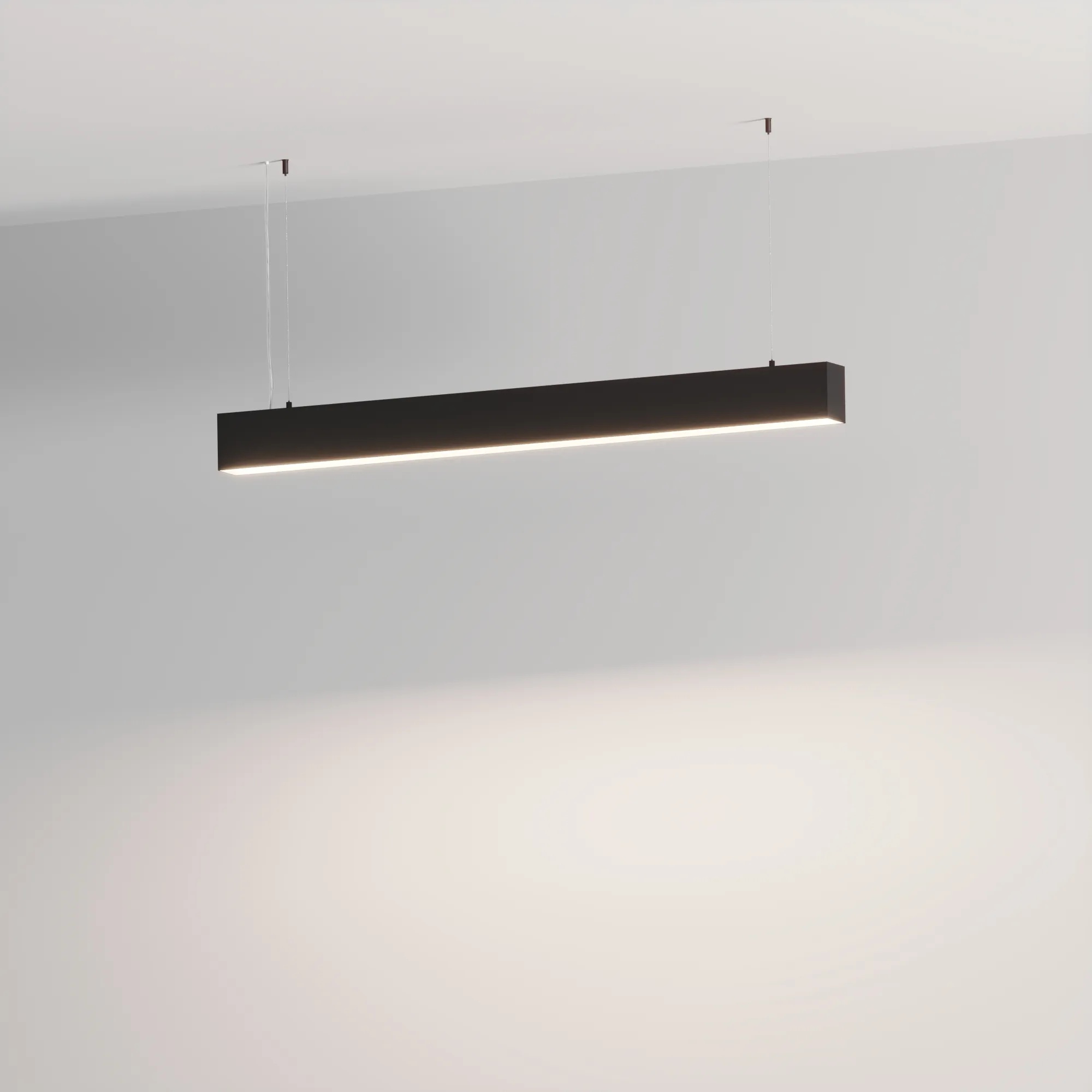 Изображение товара Люстра led подвесная со световым потоком 2000 лм SP-LINE-HANG-6085-L2000-74W Day4000 (RAL9005, 120 deg, 230V) IP33 (Arlight, Металл) 051980