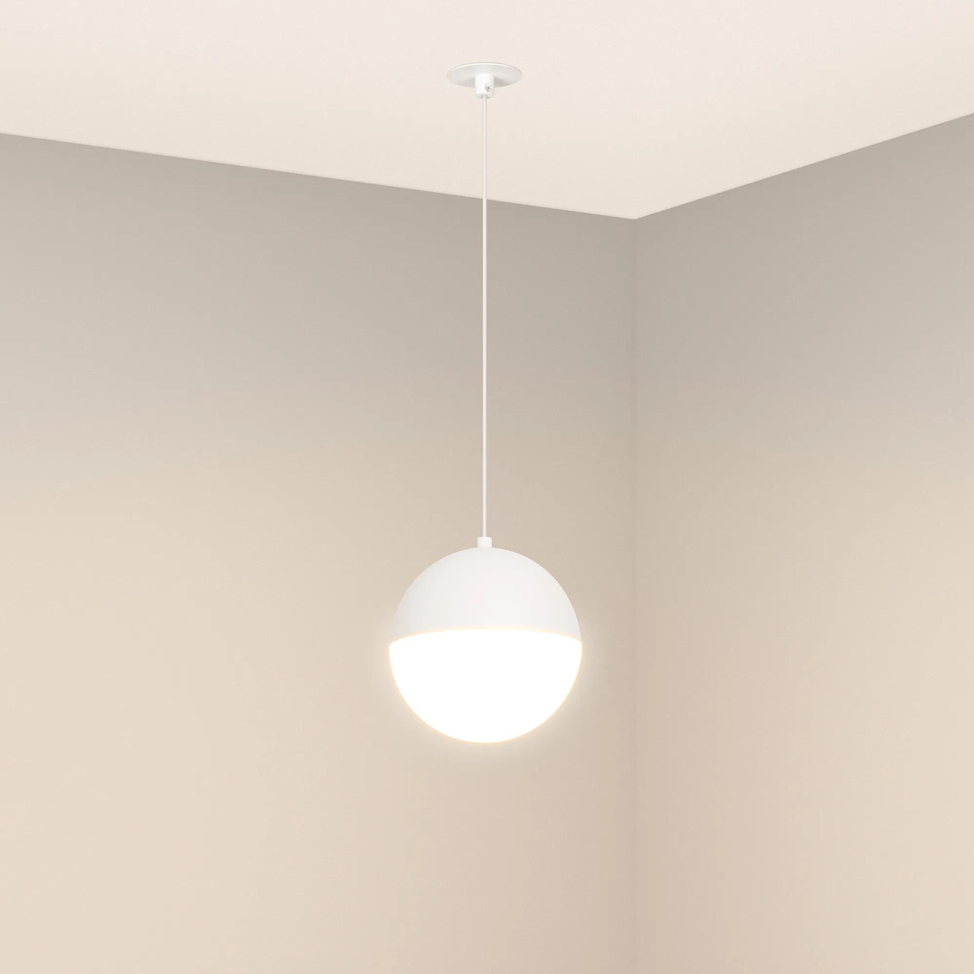 Изображение товара Подвесной светильник LED SP-EMISFERO-HANG-BUILT-R150-11W Day4000 (WH, 170 deg, 230V) (Arlight, IP20 Металл) 056586