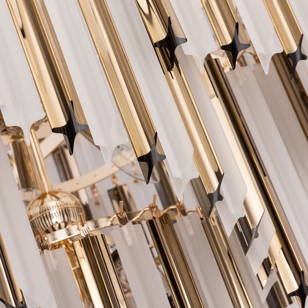 Изображение товара Подвесная каскадная люстра Arte Lamp Frizzante 1681/01 LM-9 золотая хрусталь