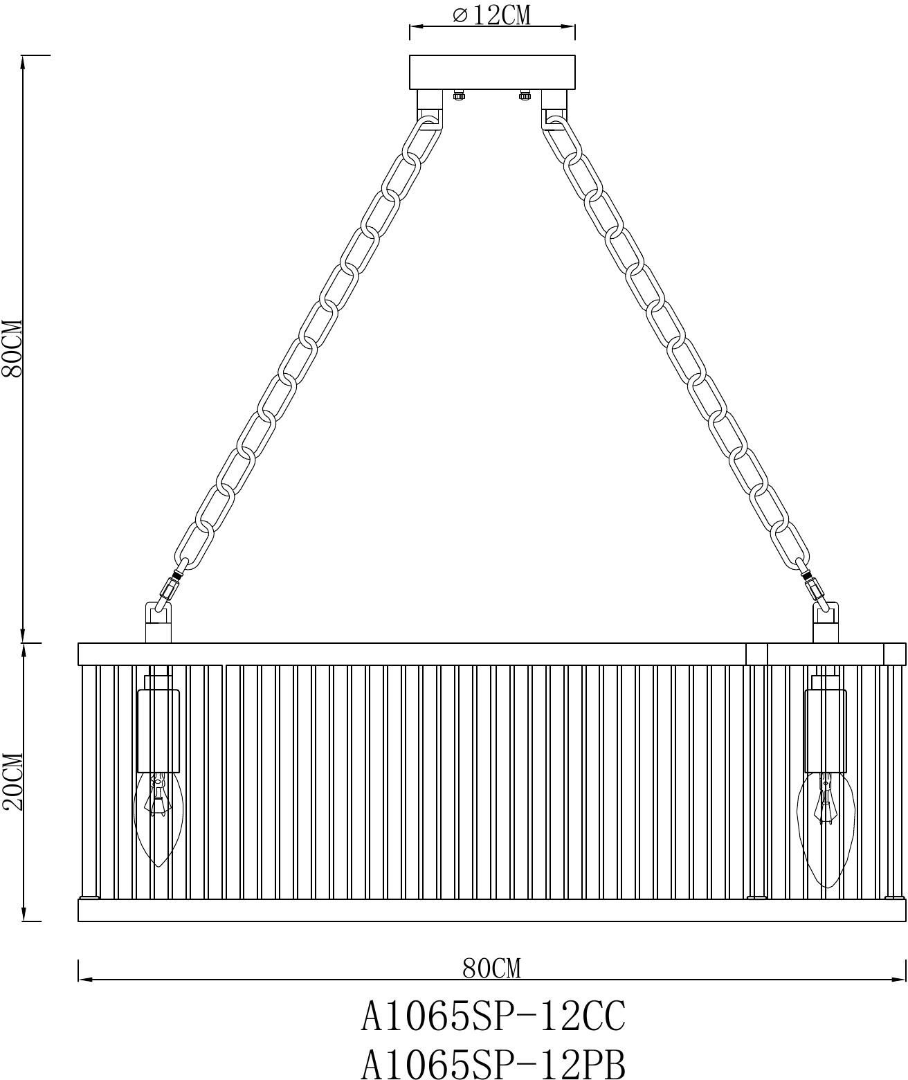 Изображение товара Подвесная люстра Arte Lamp Anetta A1065SP-12PB для комнаты