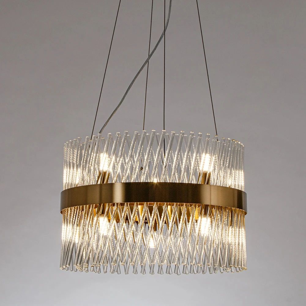 Изображение товара Подвесная люстра Arte Lamp Acapulco A1073LM-10PB стиль модерн 10 ламп галоген IP20