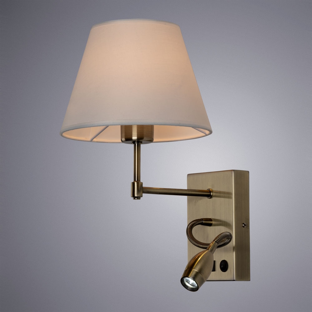 Изображение товара Бра для чтения с выключателем и USB-портом Arte Lamp Elba A2581AP-2AB