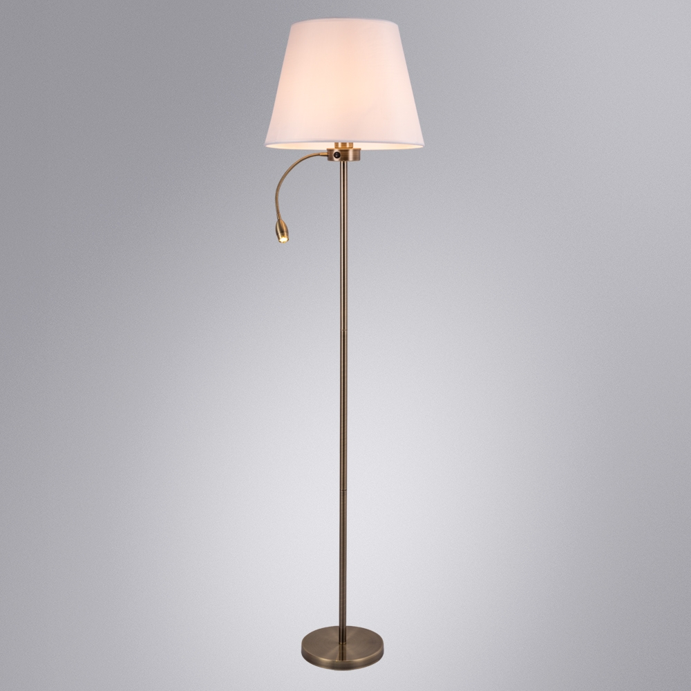 Изображение товара Торшер для чтения Arte Lamp Elba A2581PN-2AB в классическом стиле