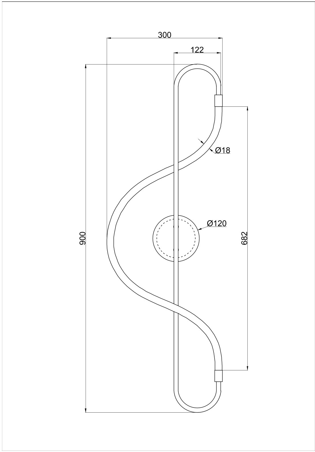 Изображение товара Настенный светильник с гибким неоном Arte Lamp Klimt A2850AP-13BK гибкий неон