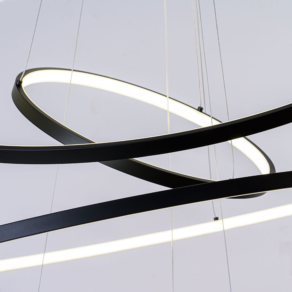 Изображение товара Подвесной светильник LED Arte Lamp Arcane A2974SP-137BK кольцо стиль современный