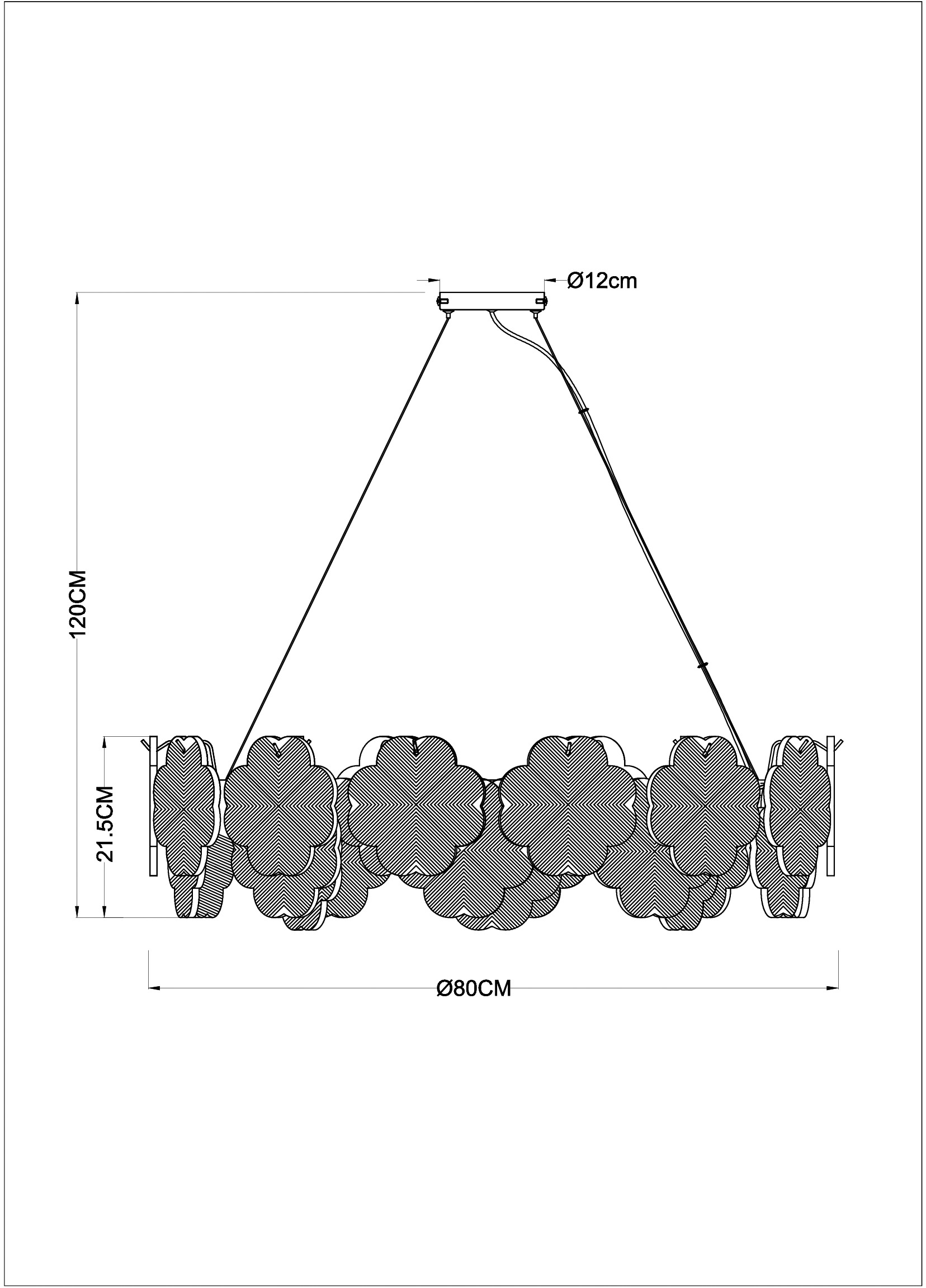 Изображение товара Подвесная люстра Arte Lamp Mallika A4077SP-10GO