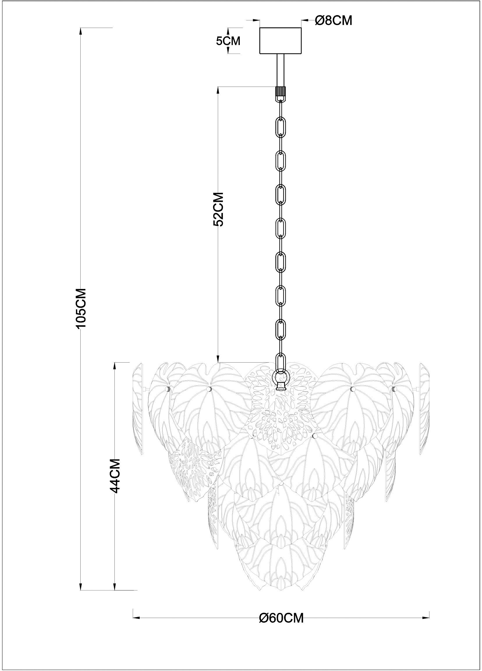 Изображение товара Подвесная люстра Arte Lamp Kapri A4078LM-12GO золотая 12 ламп