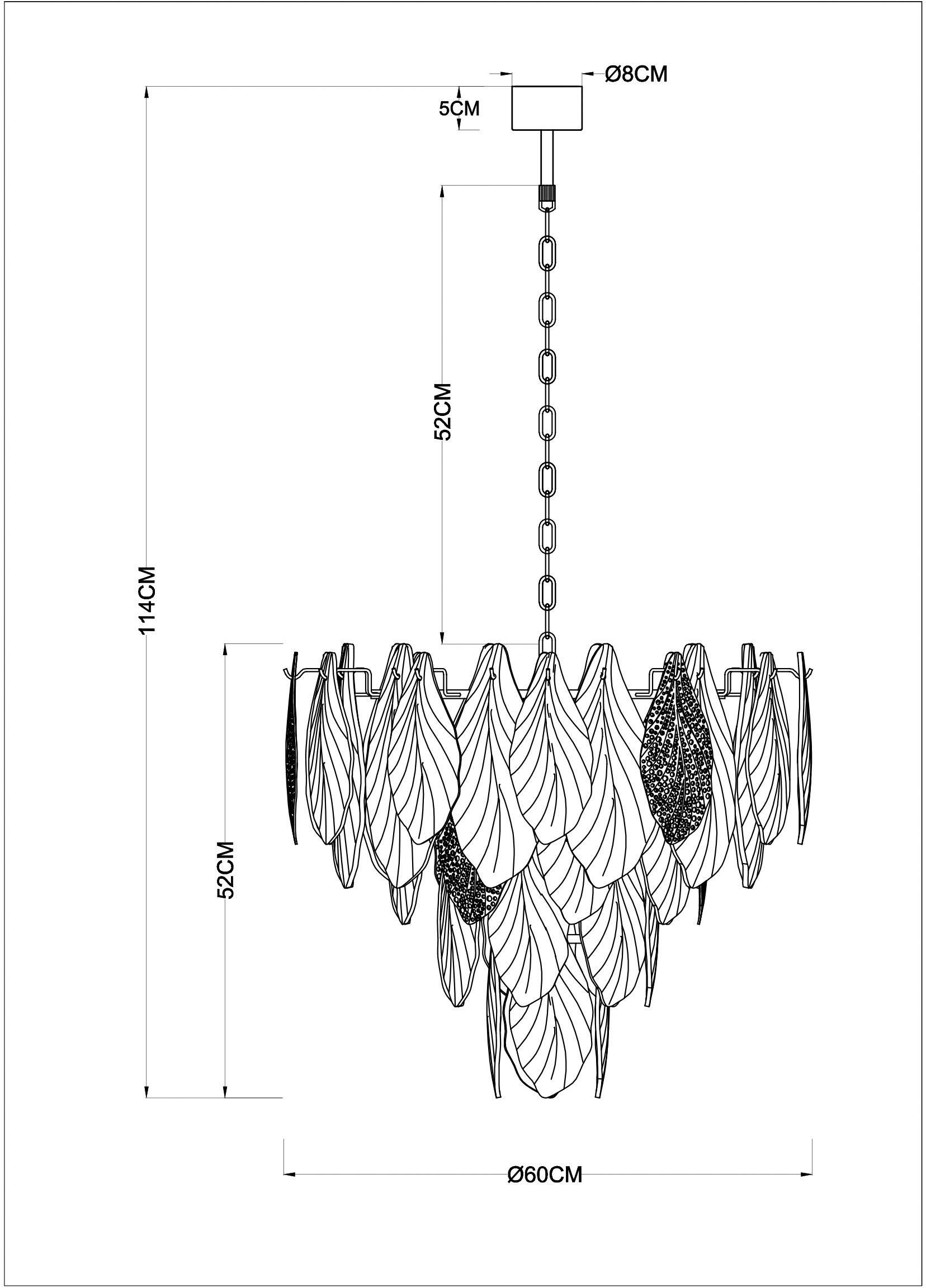 Изображение товара Подвесная люстра Arte Lamp Felicita A4080LM-12GO
