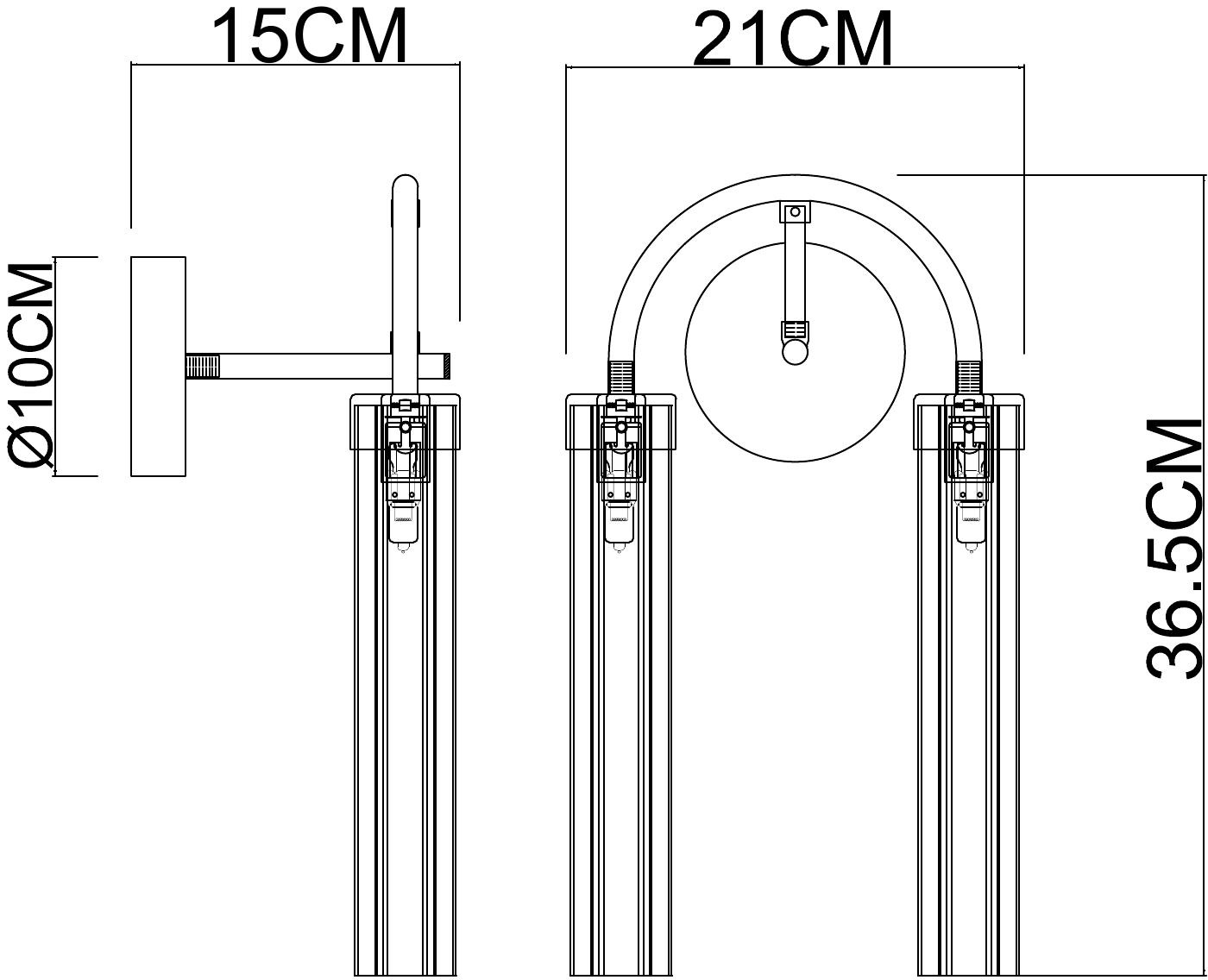 Изображение товара Бра двухрожковое Arte Lamp Borgia A4088AP-2AB
