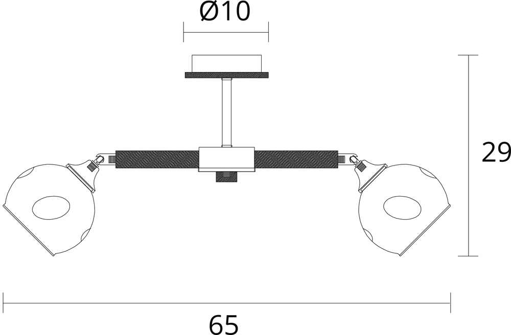 Изображение товара Потолочная люстра на штанге Arte Lamp Branson A4370PL-5BR стиль модерн