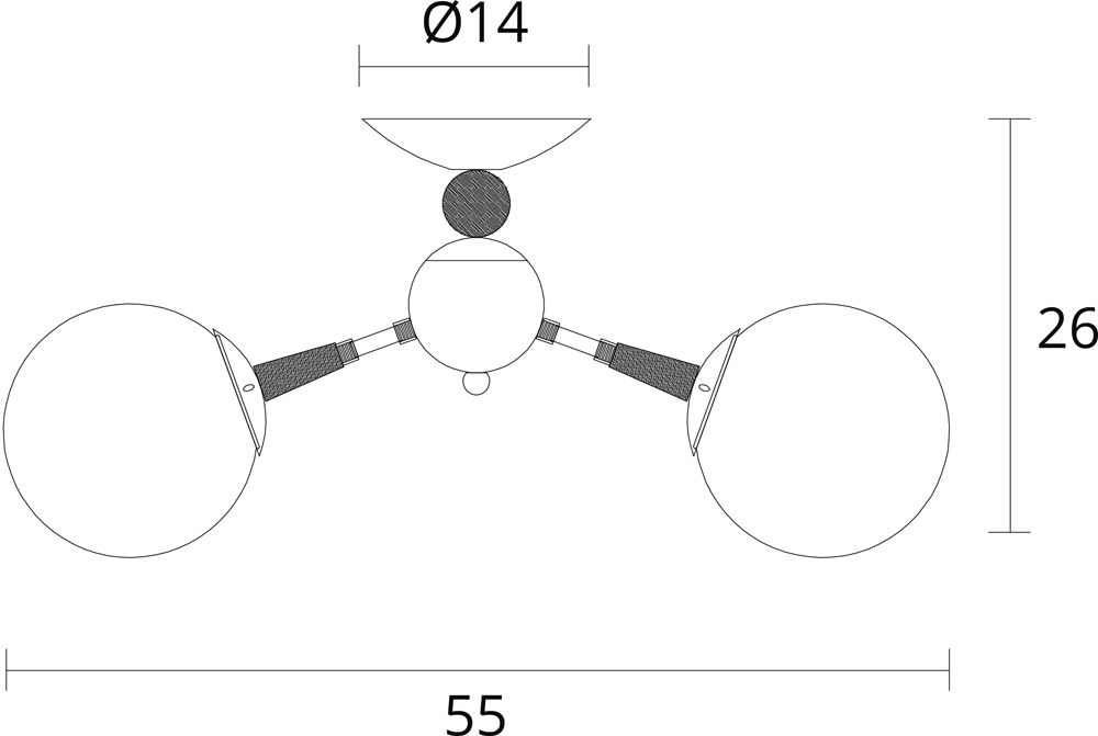 Изображение товара Потолочная люстра Arte Lamp Boston A4485PL-3BK с шариками модерн стиль