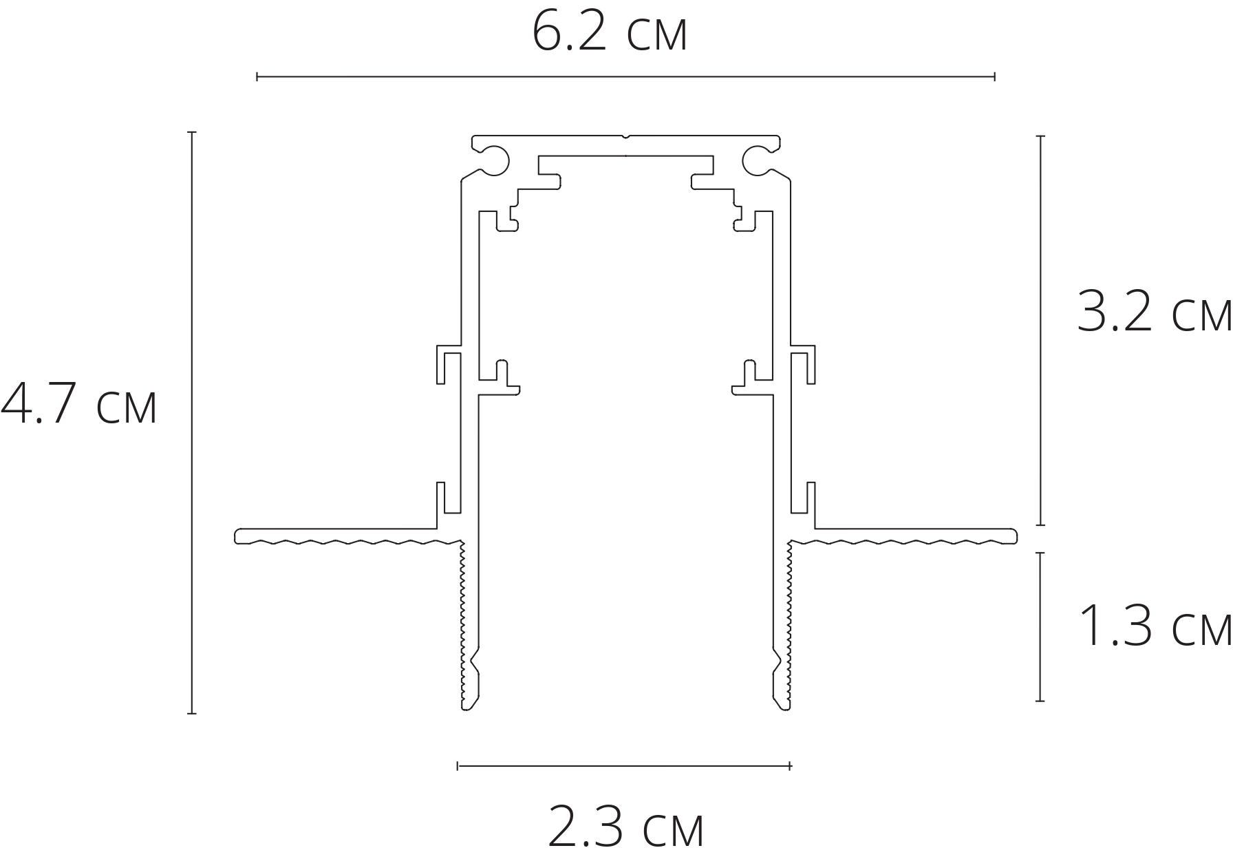 Изображение товара Магнитный встраиваемый шинопровод под гипсокартон Arte Lamp Linea-Accessories A472206 (2 метра)