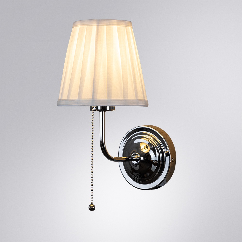 Изображение товара Бра Arte Lamp Marriot A5039AP-1CC классика металл ткань белый