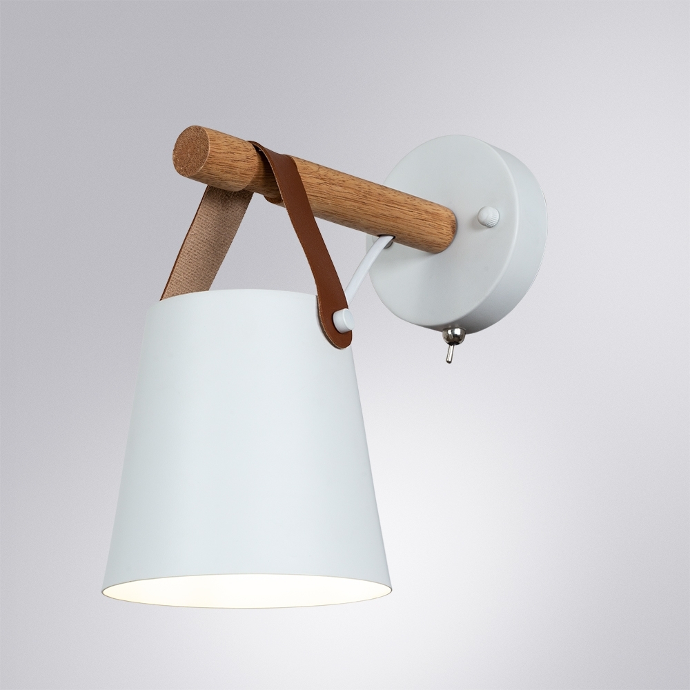 Изображение товара Бра Arte Lamp Thomas A7032AP-1WH классика белый металл дерево настенное освещение